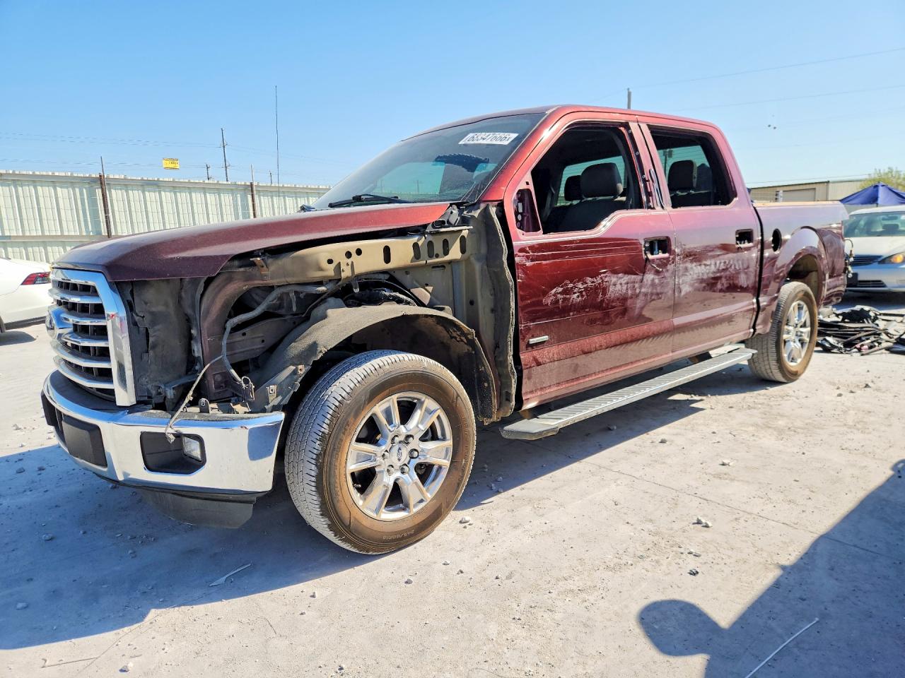 2015 Ford F150 Supercrew Бордовый vin: 1FTEW1CP5FKD25307