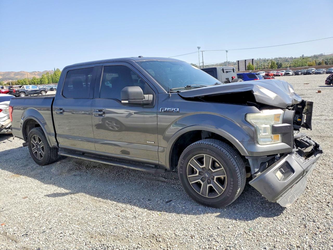 2015 Ford F150 Supercrew Charcoal vin: 1FTEW1CP5FKD90206