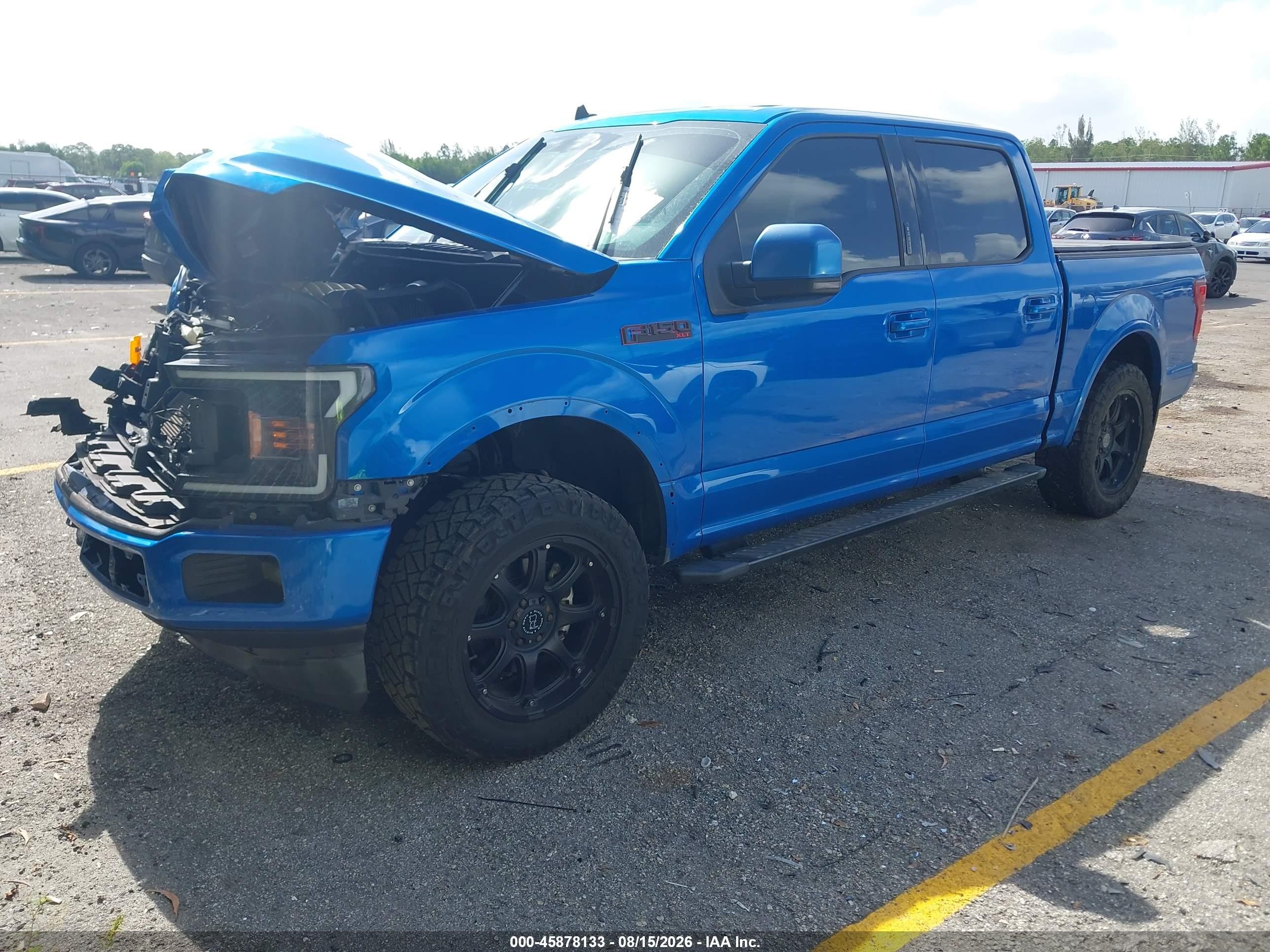 2020 Ford F-150 Xlt Blue vin: 1FTEW1CP5LFC64058