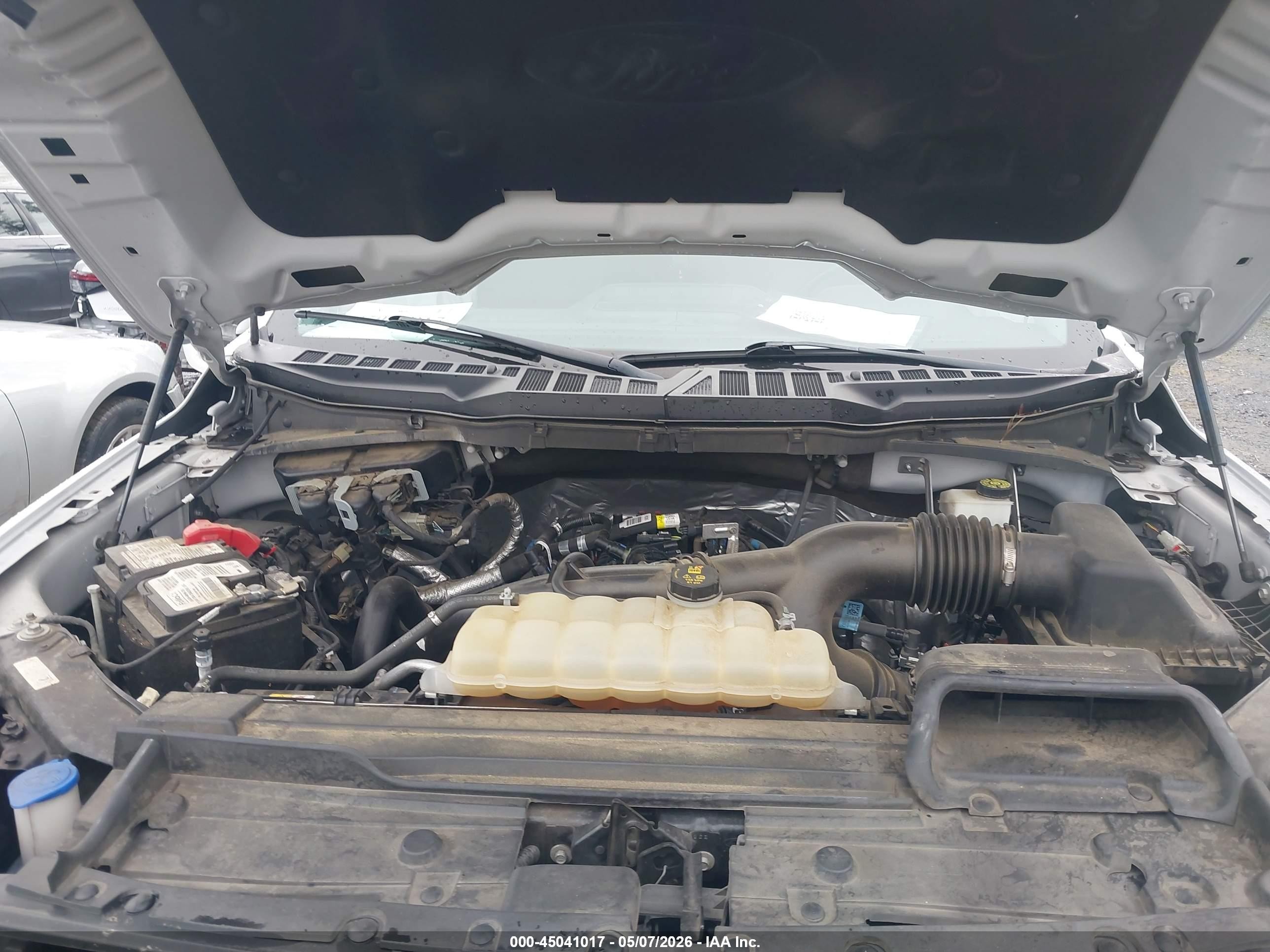 2021 Ford F-150 Lariat White vin: 1FTEW1CP5MFD13177
