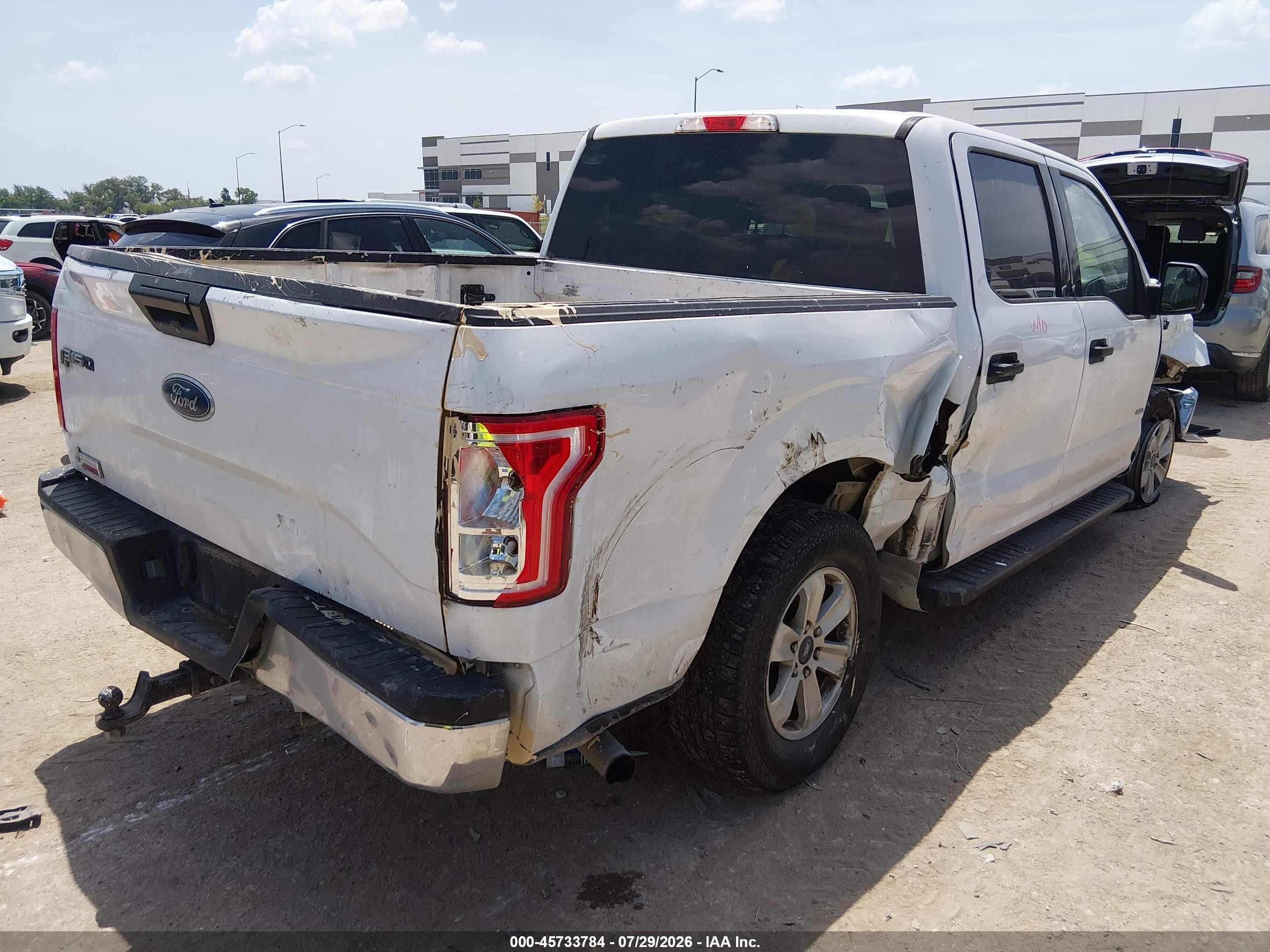 2015 Ford F-150 Xlt White vin: 1FTEW1CP6FKD26353