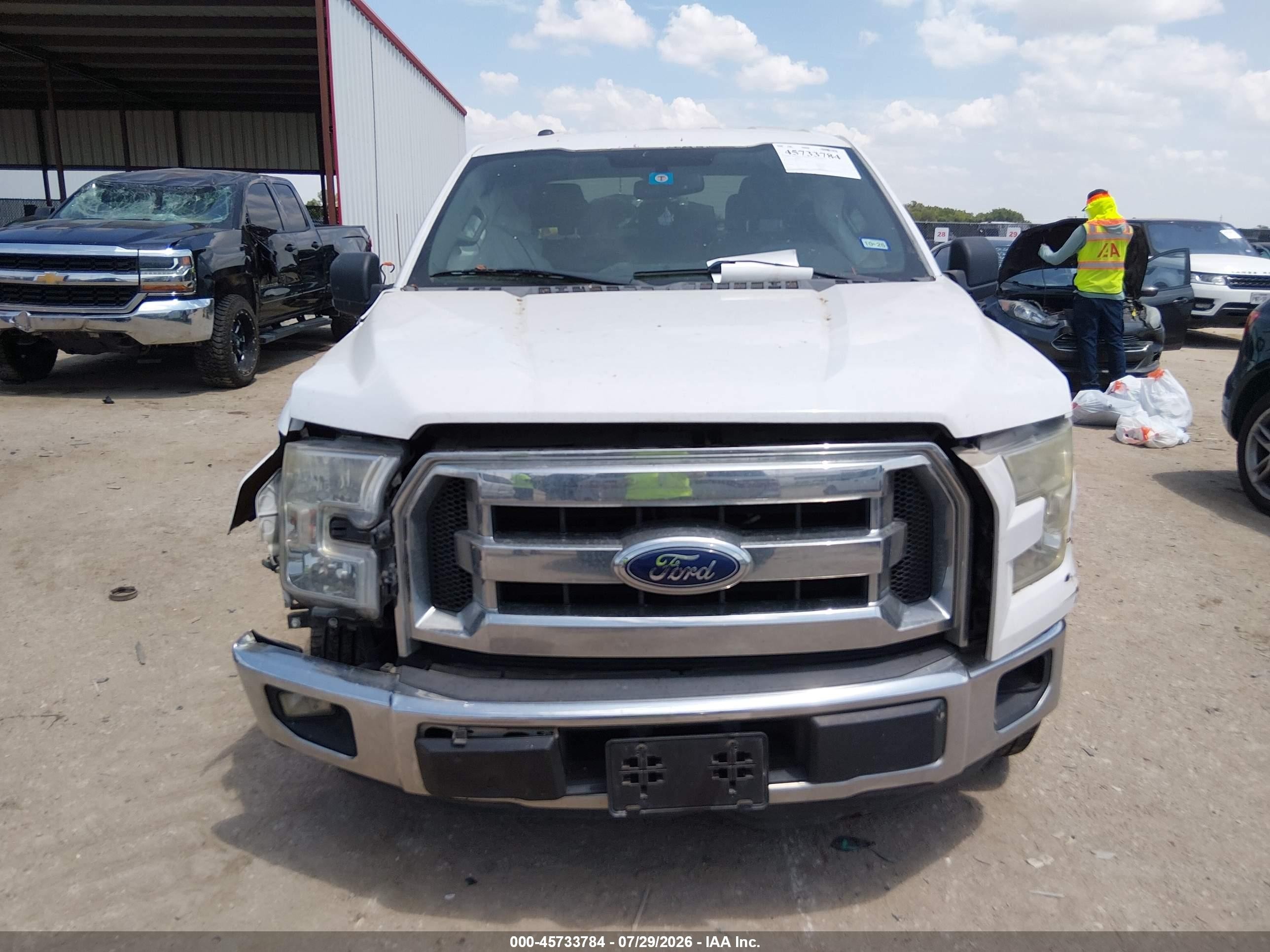 2015 Ford F-150 Xlt White vin: 1FTEW1CP6FKD26353
