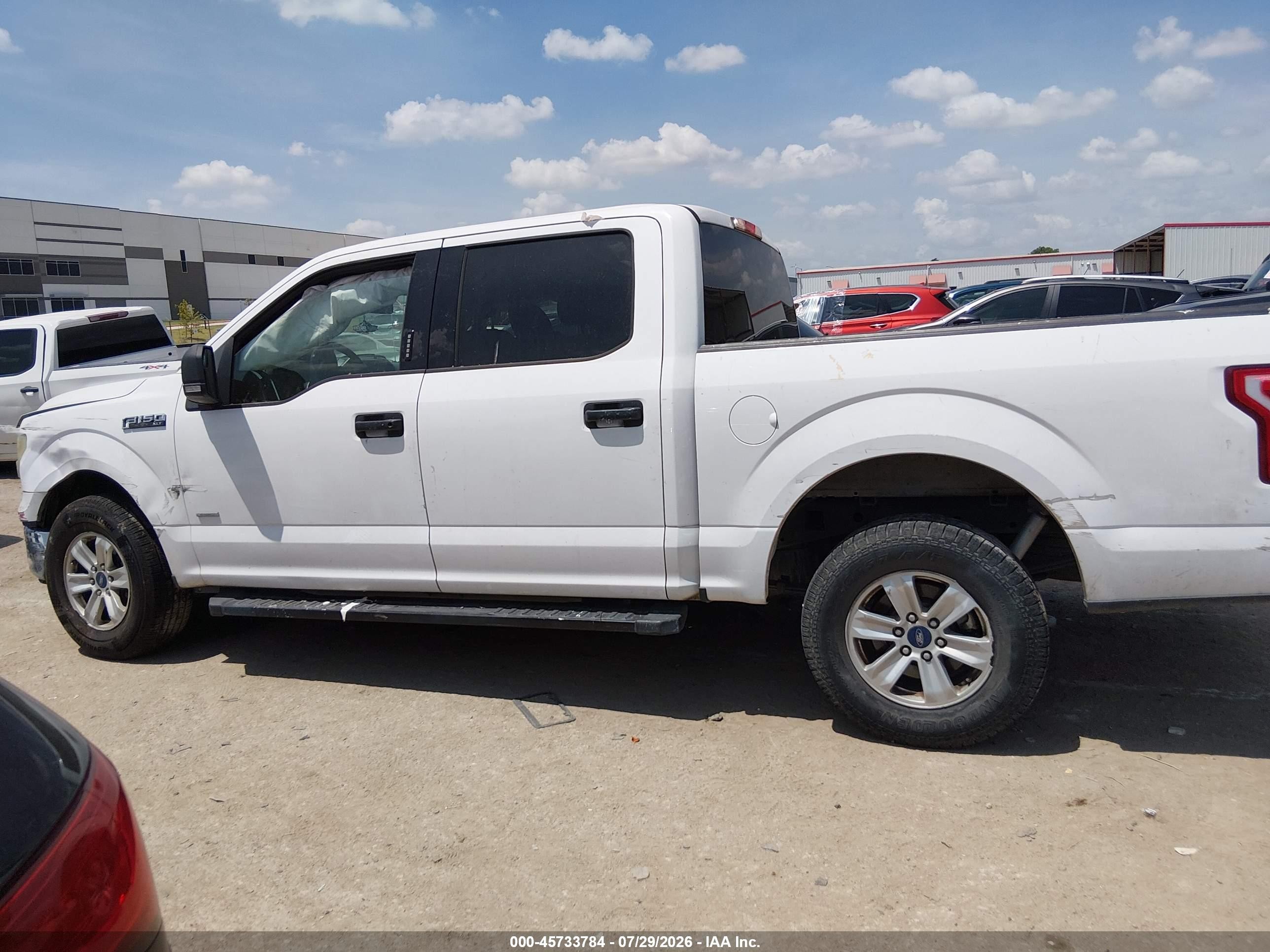 2015 Ford F-150 Xlt White vin: 1FTEW1CP6FKD26353