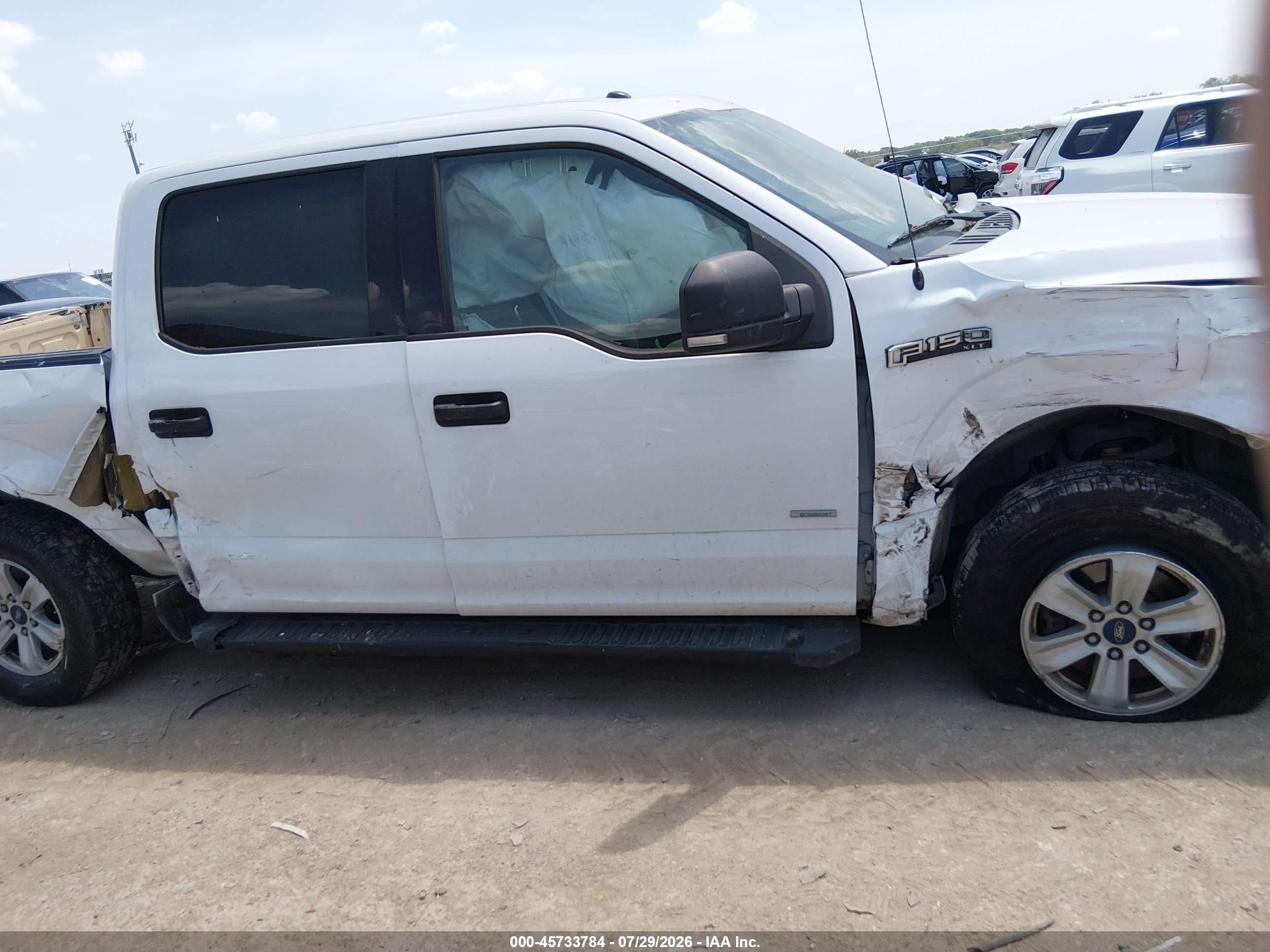 2015 Ford F-150 Xlt White vin: 1FTEW1CP6FKD26353