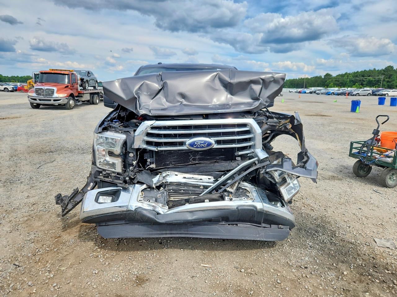 2015 Ford F150 Supercrew Gray vin: 1FTEW1CP6FKD98038
