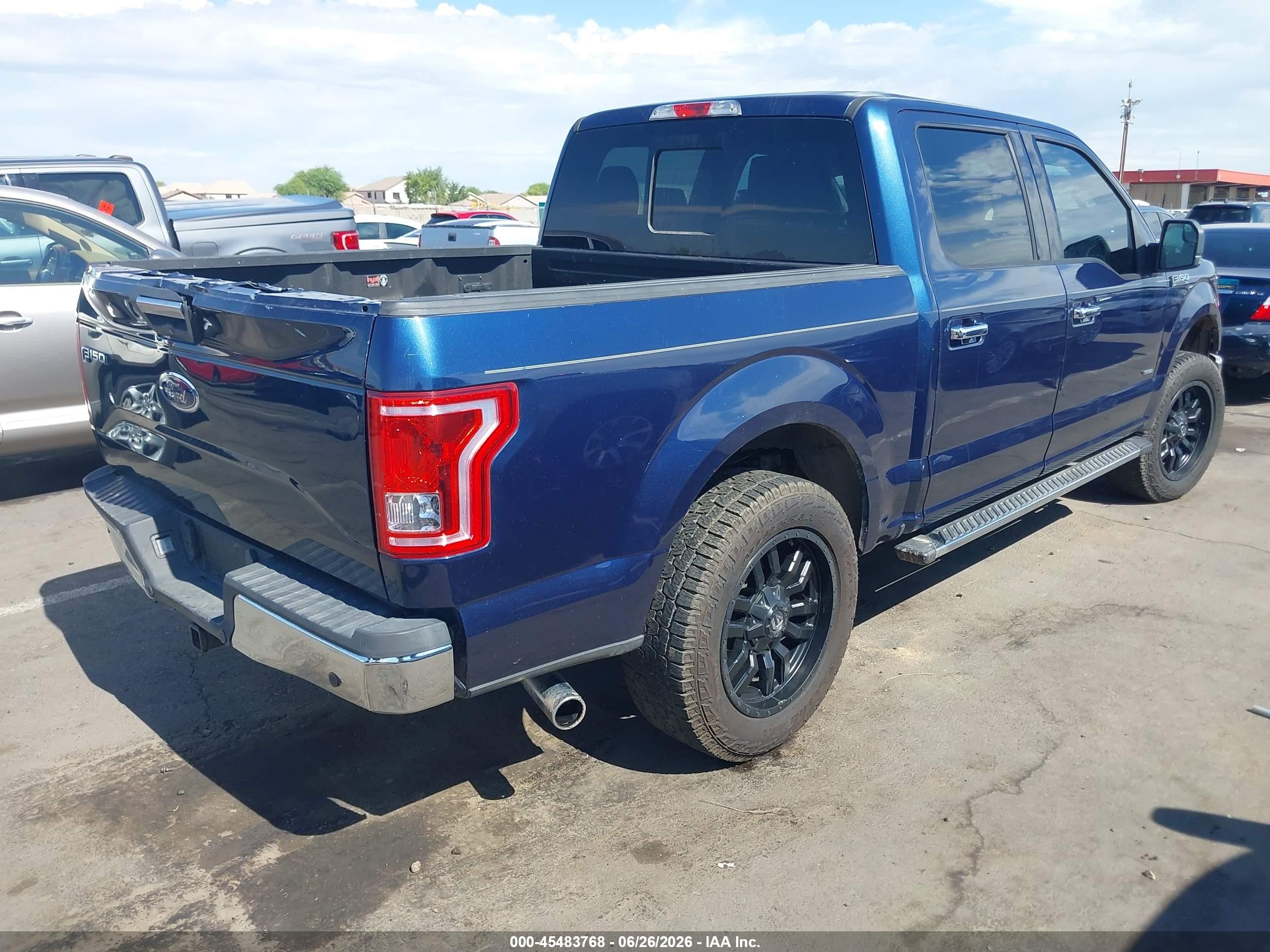 2015 Ford F-150 Lariat/xl/xlt Blue vin: 1FTEW1CP6FKE76589