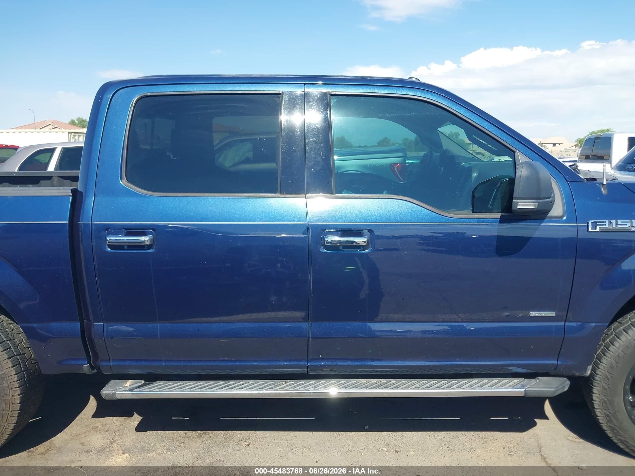 2015 Ford F-150 Lariat/xl/xlt Blue vin: 1FTEW1CP6FKE76589