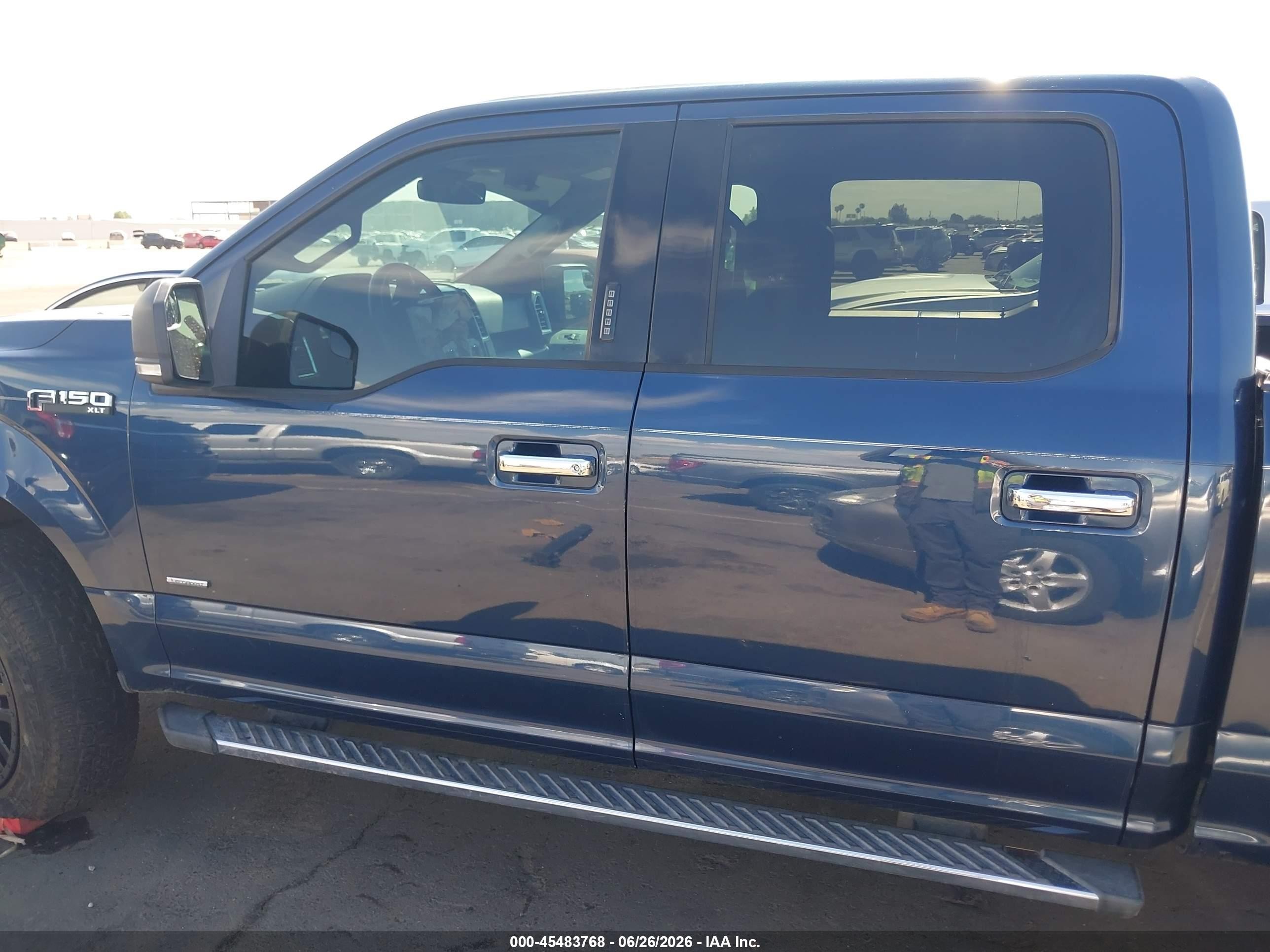 2015 Ford F-150 Lariat/xl/xlt Blue vin: 1FTEW1CP6FKE76589