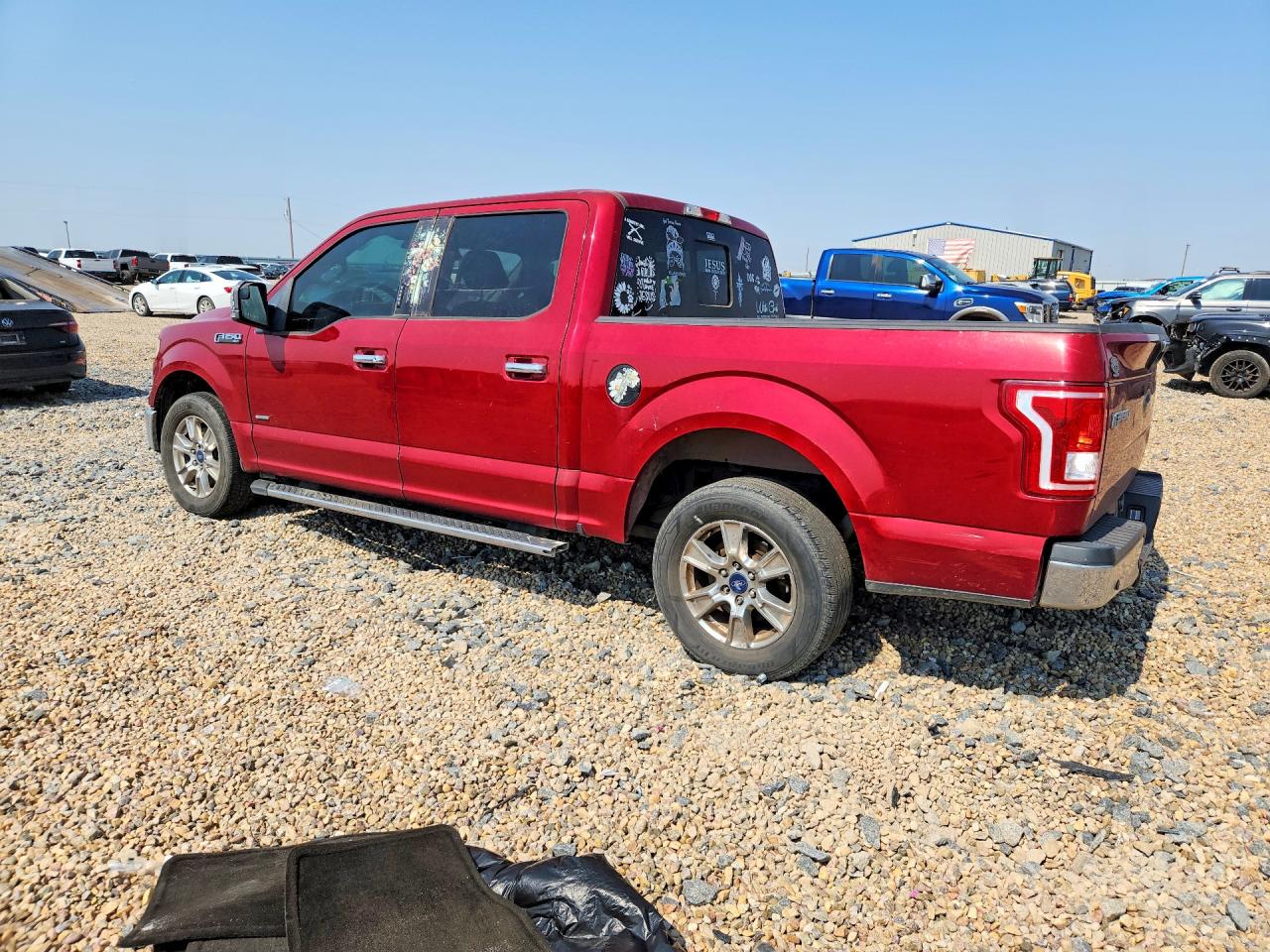 2015 Ford F150 Supercrew Red vin: 1FTEW1CP6FKF17612
