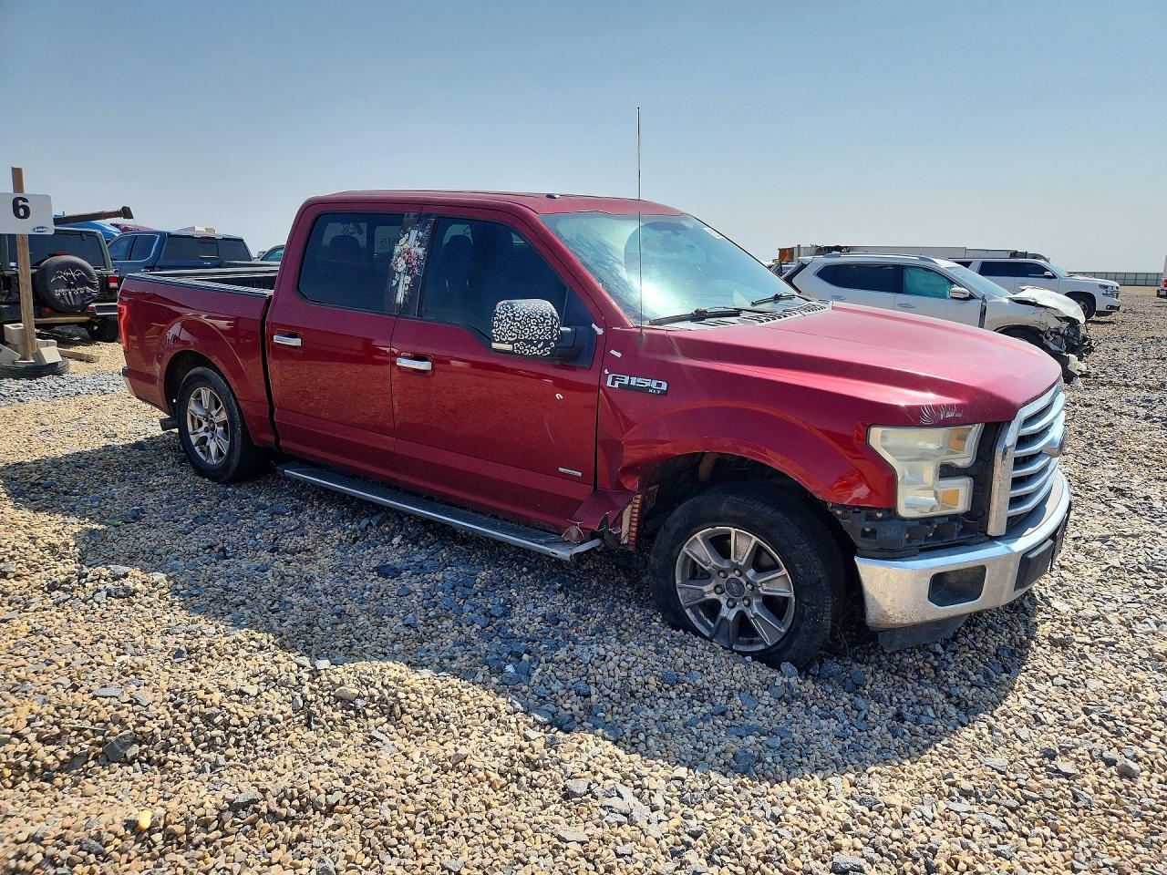 2015 Ford F150 Supercrew Red vin: 1FTEW1CP6FKF17612