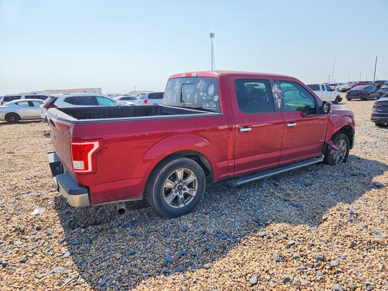2015 Ford F150 Supercrew Red vin: 1FTEW1CP6FKF17612