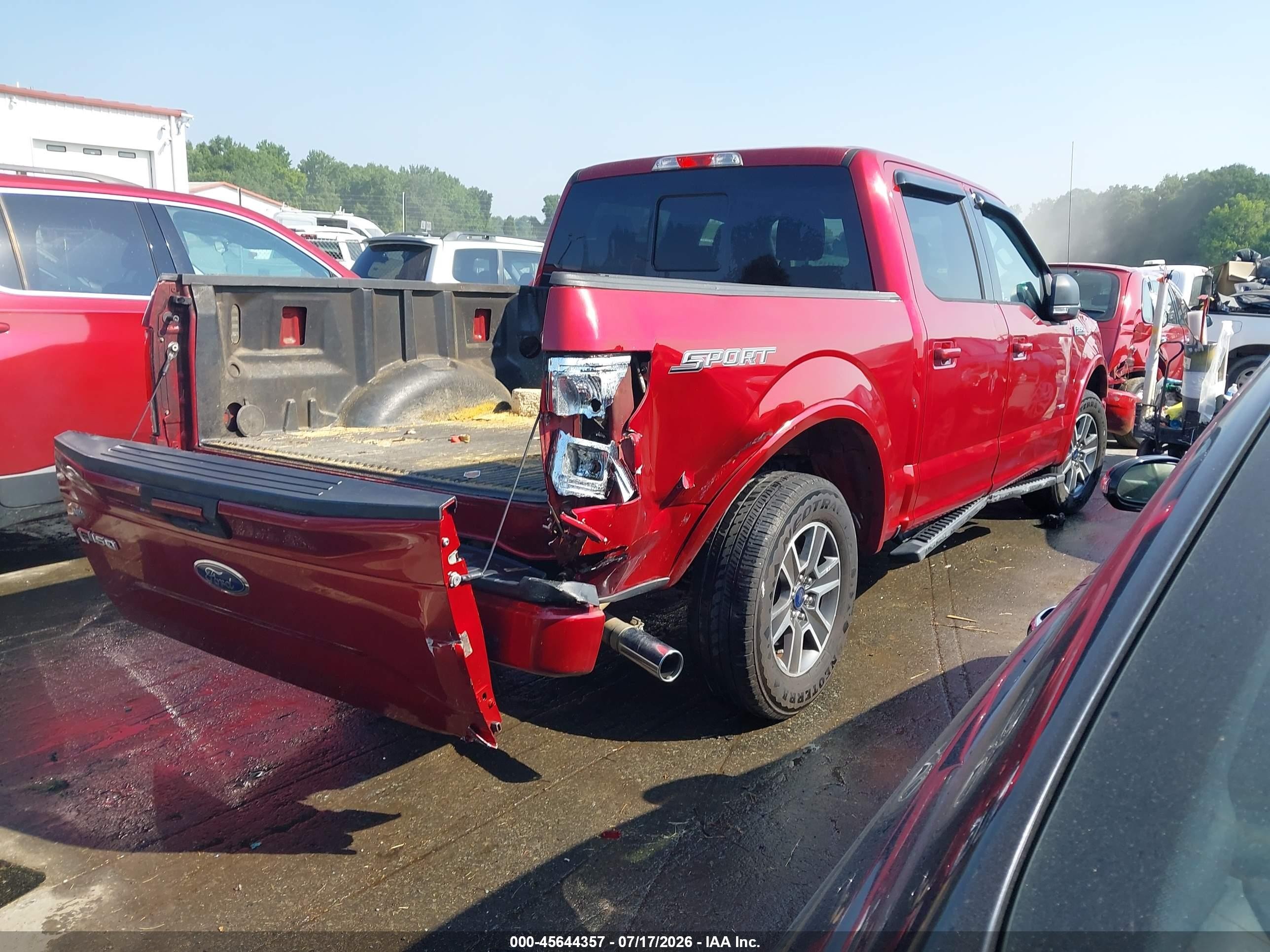 2016 Ford F-150 Xlt Red vin: 1FTEW1CP6GFA75490