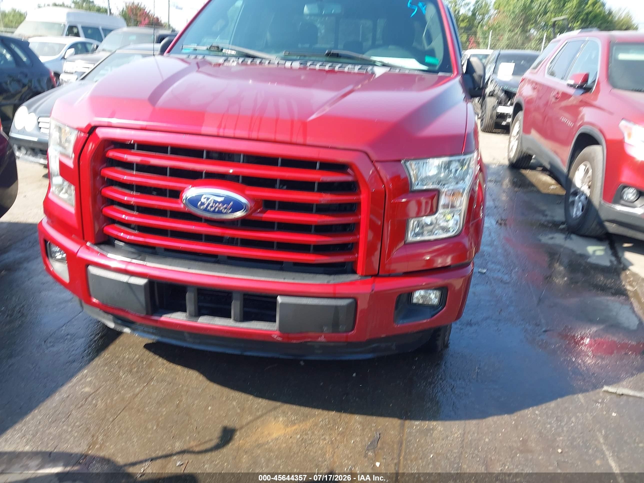 2016 Ford F-150 Xlt Red vin: 1FTEW1CP6GFA75490
