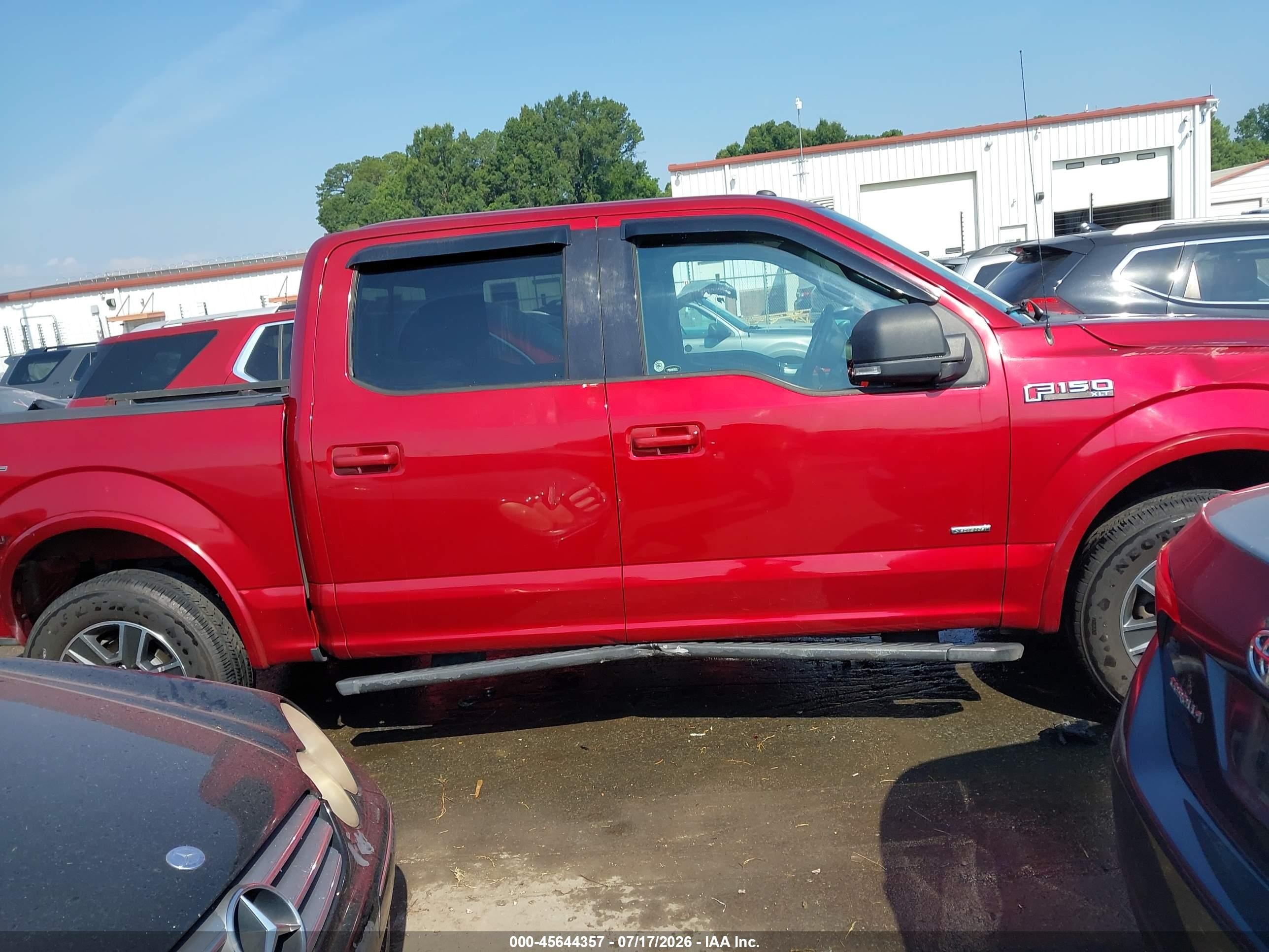 2016 Ford F-150 Xlt Red vin: 1FTEW1CP6GFA75490