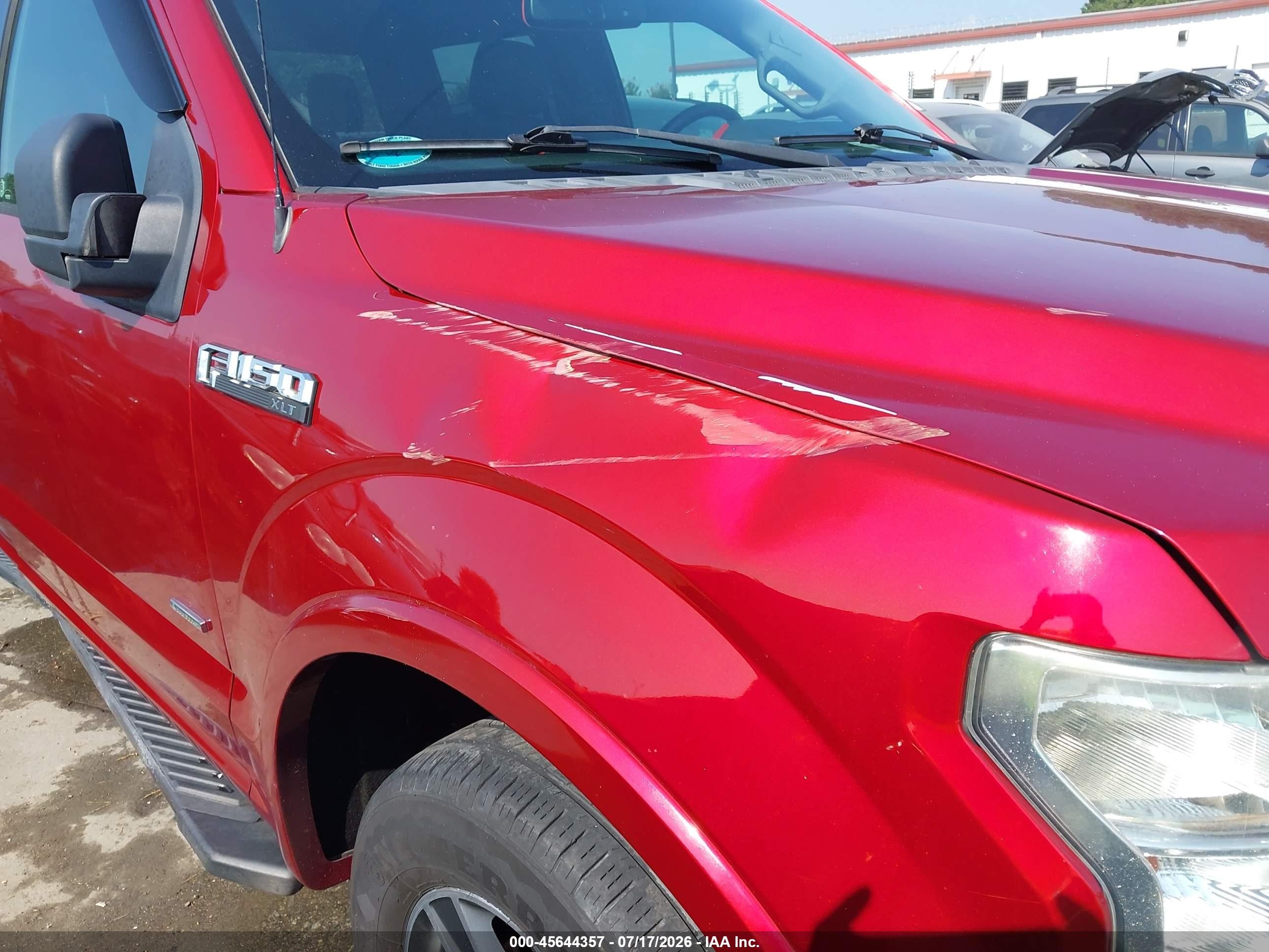 2016 Ford F-150 Xlt Red vin: 1FTEW1CP6GFA75490