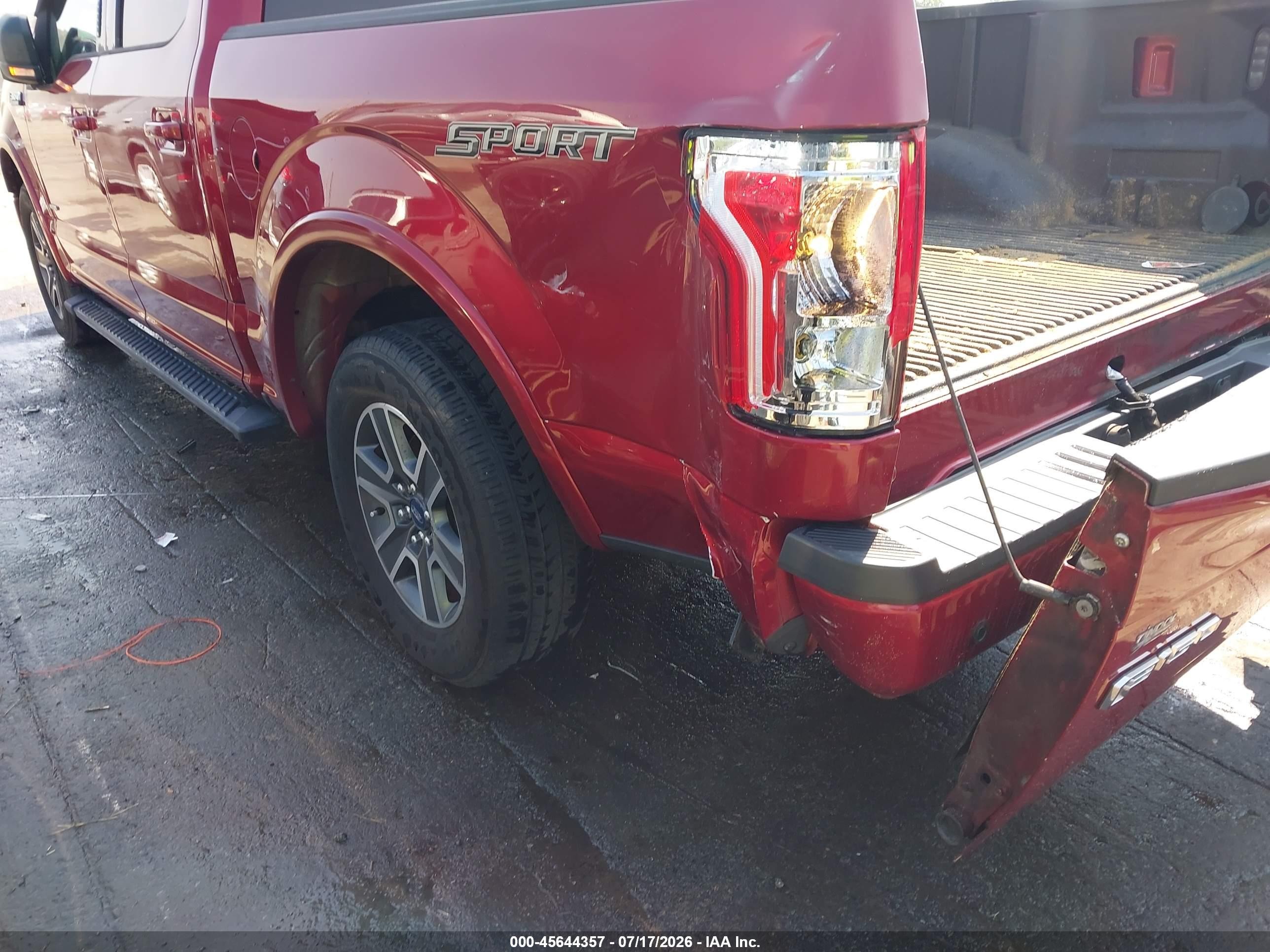 2016 Ford F-150 Xlt Red vin: 1FTEW1CP6GFA75490