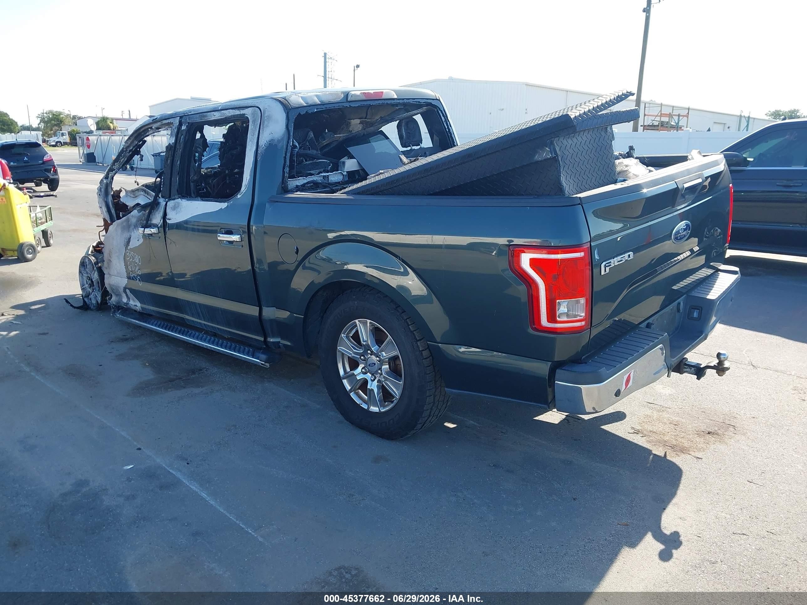 2015 Ford F-150 Xlt Зеленый vin: 1FTEW1CP7FFC10846