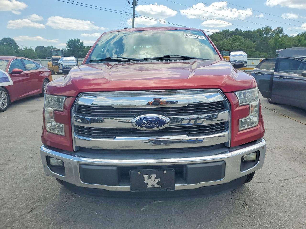 2015 Ford F150 Supercrew Red vin: 1FTEW1CP7FFC30515