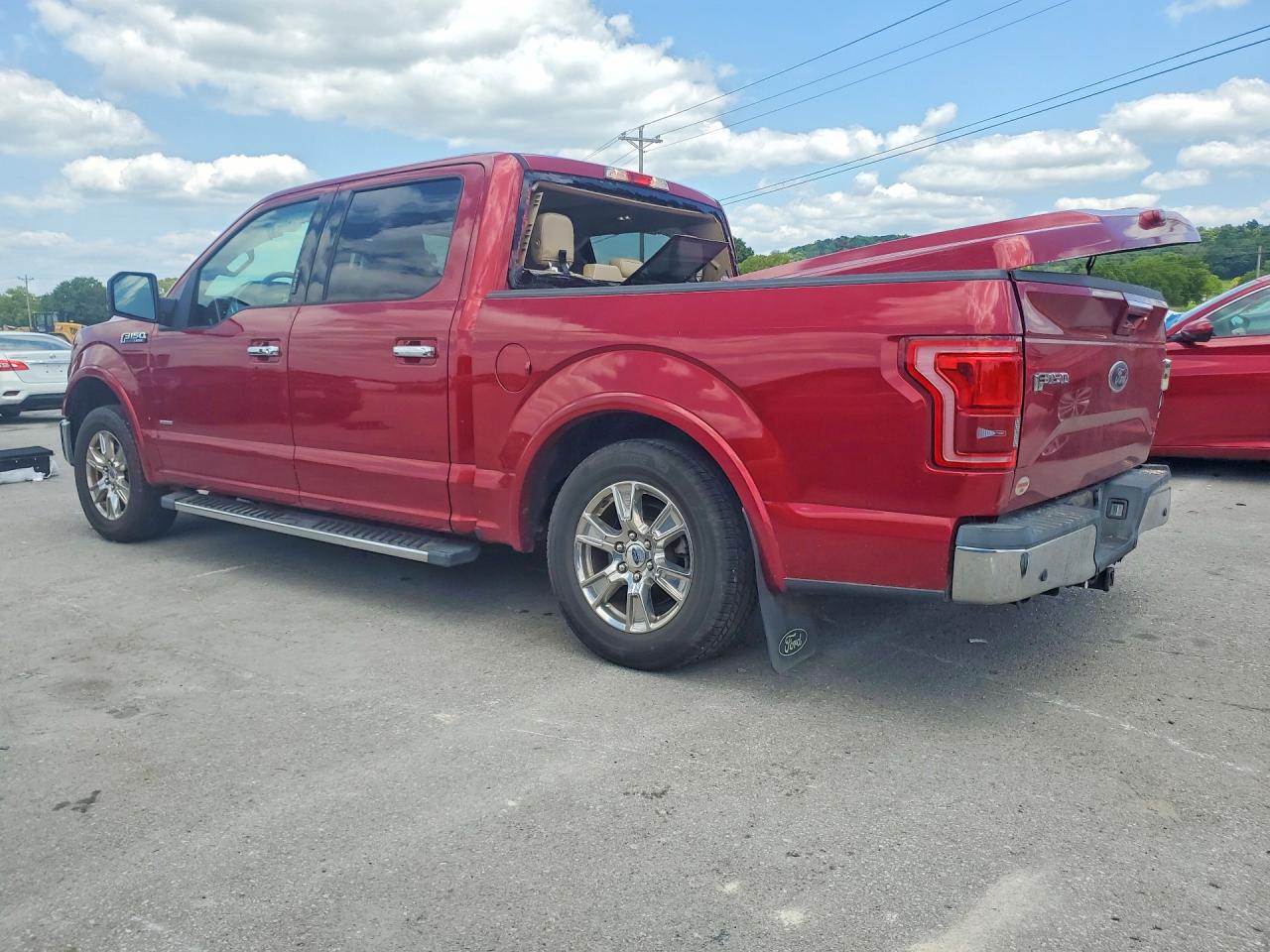 2015 Ford F150 Supercrew Red vin: 1FTEW1CP7FFC30515