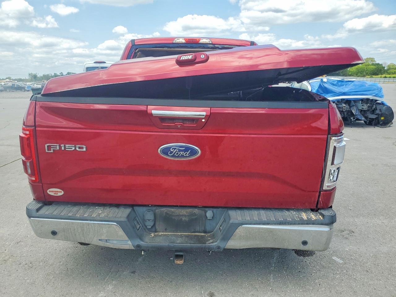 2015 Ford F150 Supercrew Red vin: 1FTEW1CP7FFC30515