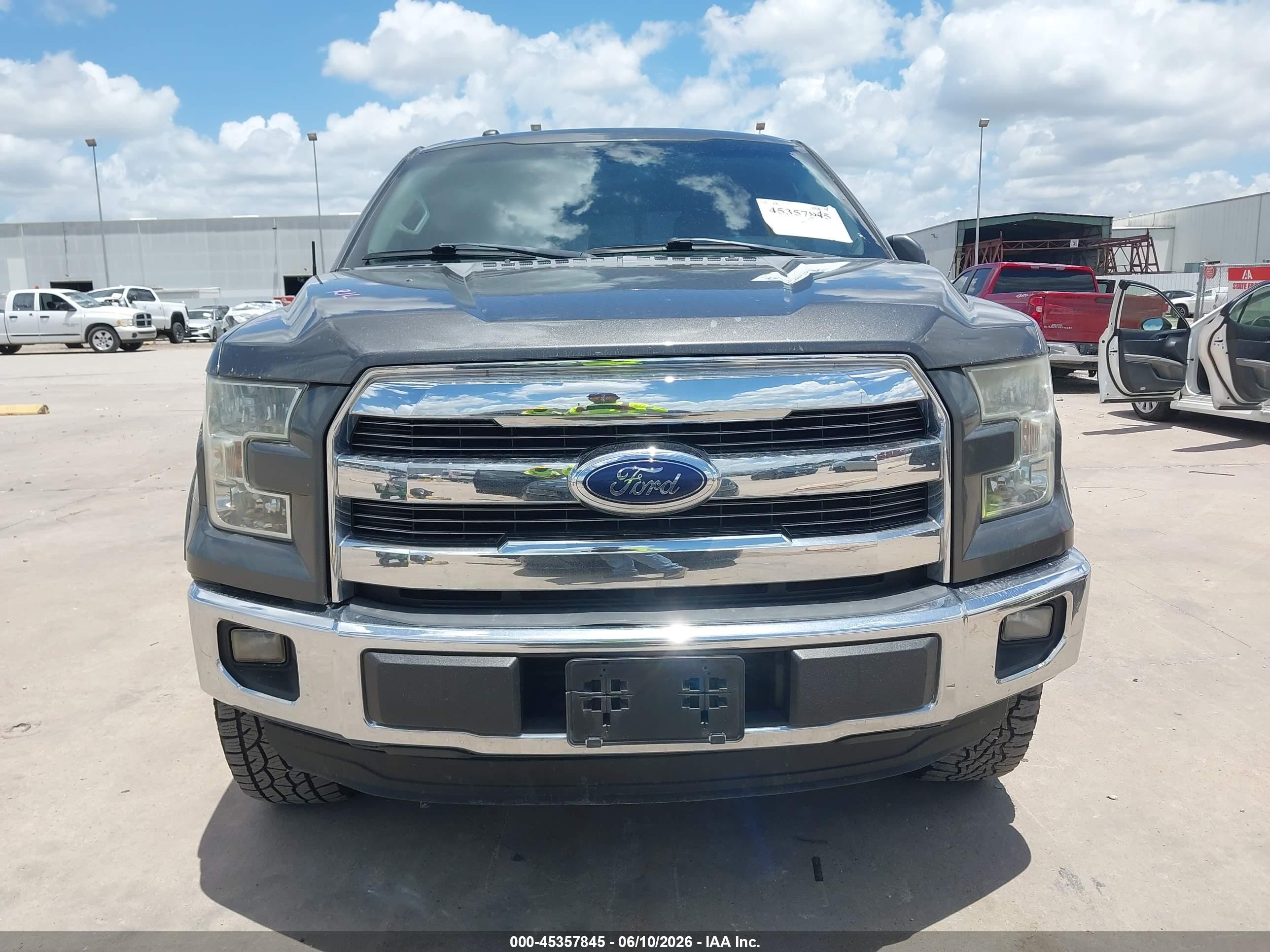 2015 Ford F-150 Lariat Gray vin: 1FTEW1CP7FKD34011