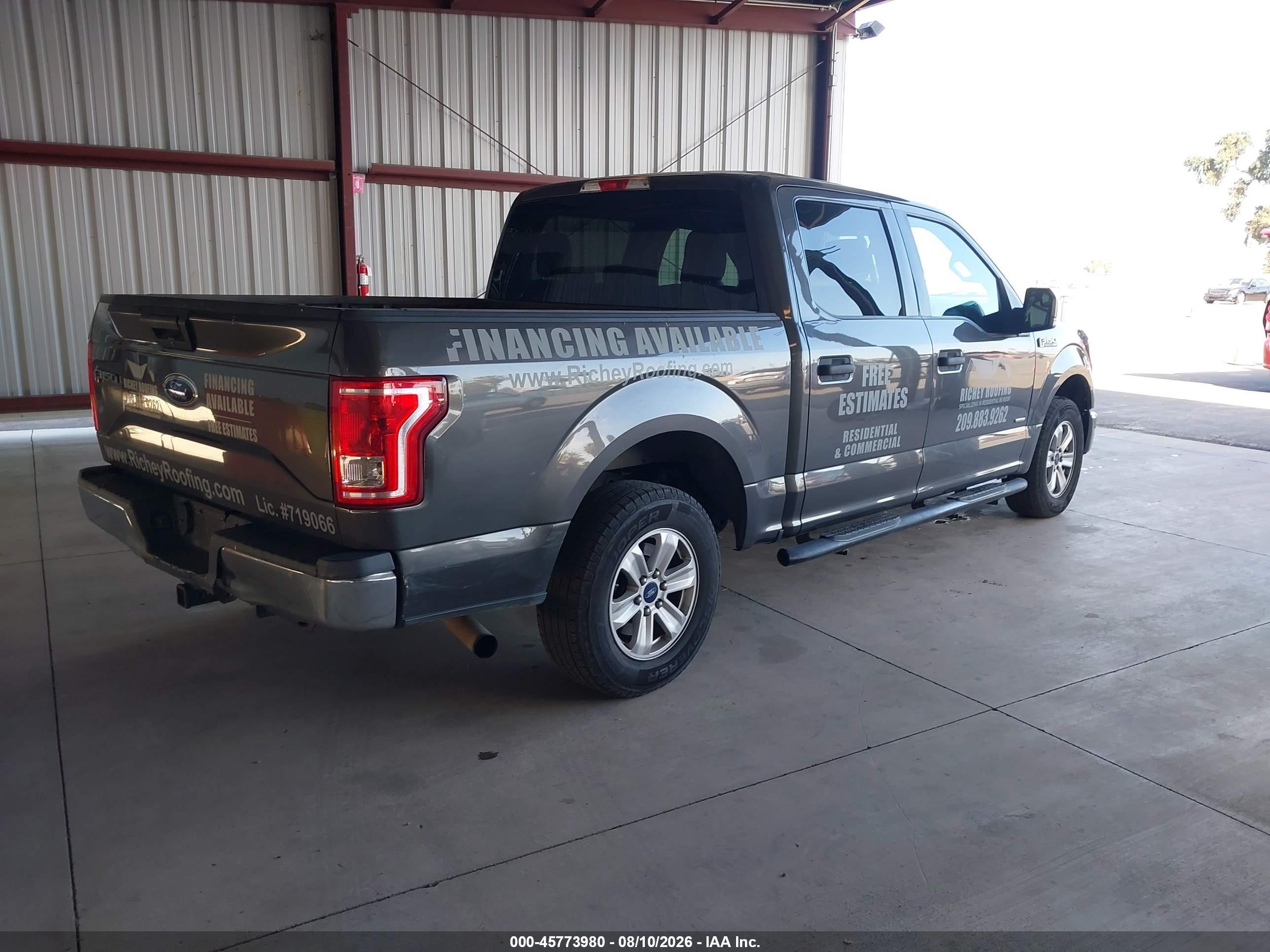 2015 Ford F-150 Xlt Gray vin: 1FTEW1CP7FKD69051