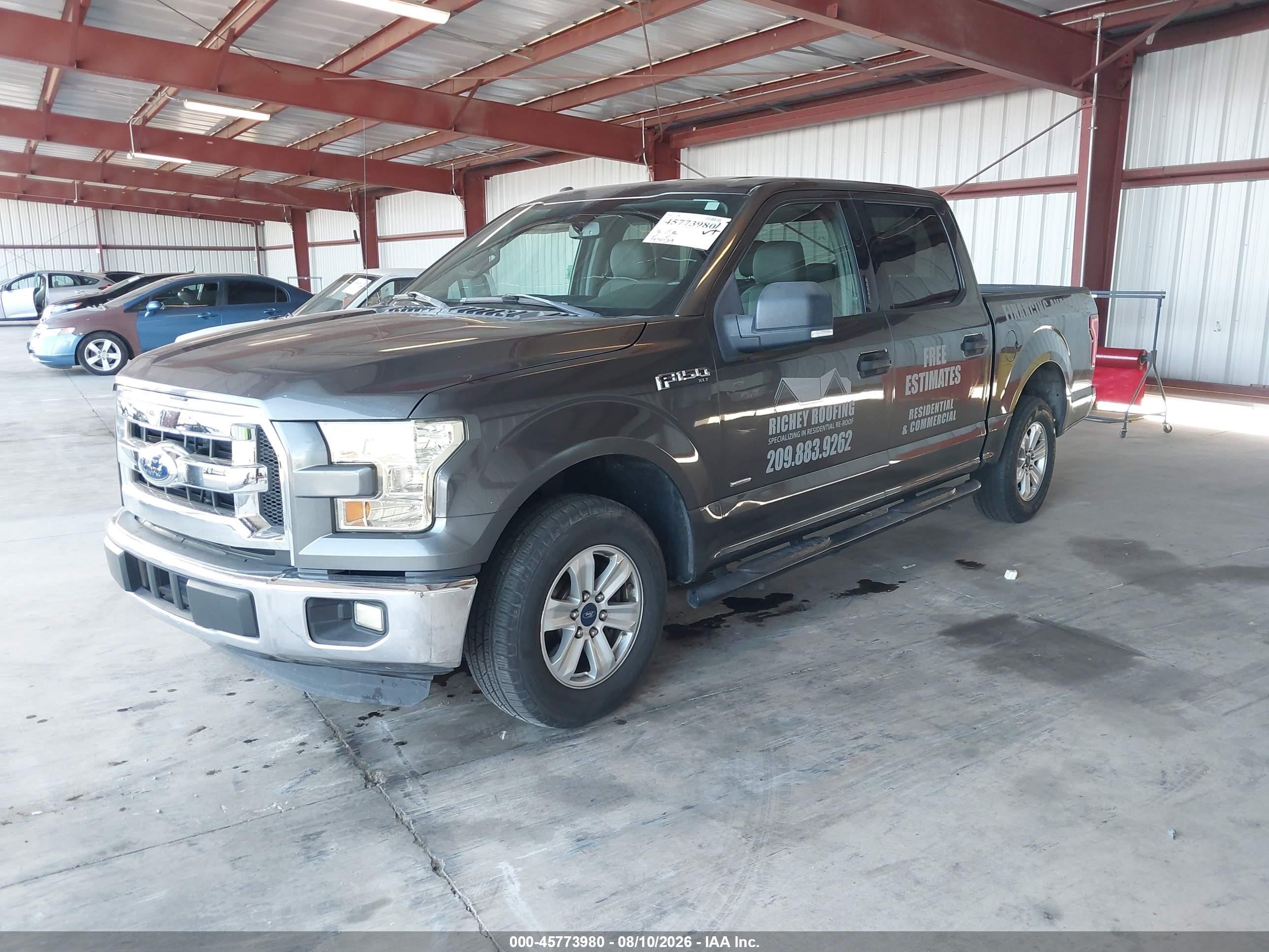 2015 Ford F-150 Xlt Gray vin: 1FTEW1CP7FKD69051