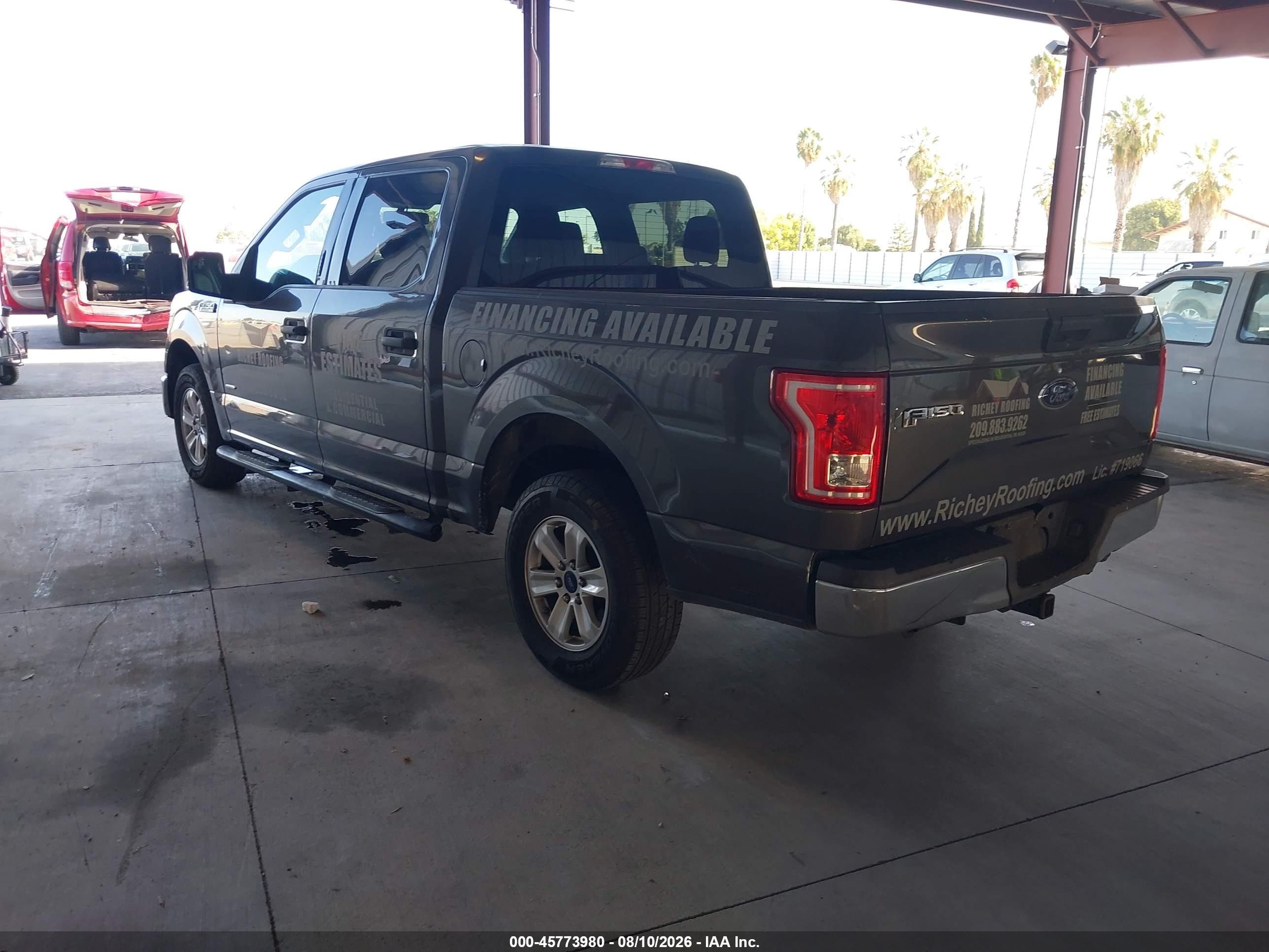 2015 Ford F-150 Xlt Gray vin: 1FTEW1CP7FKD69051