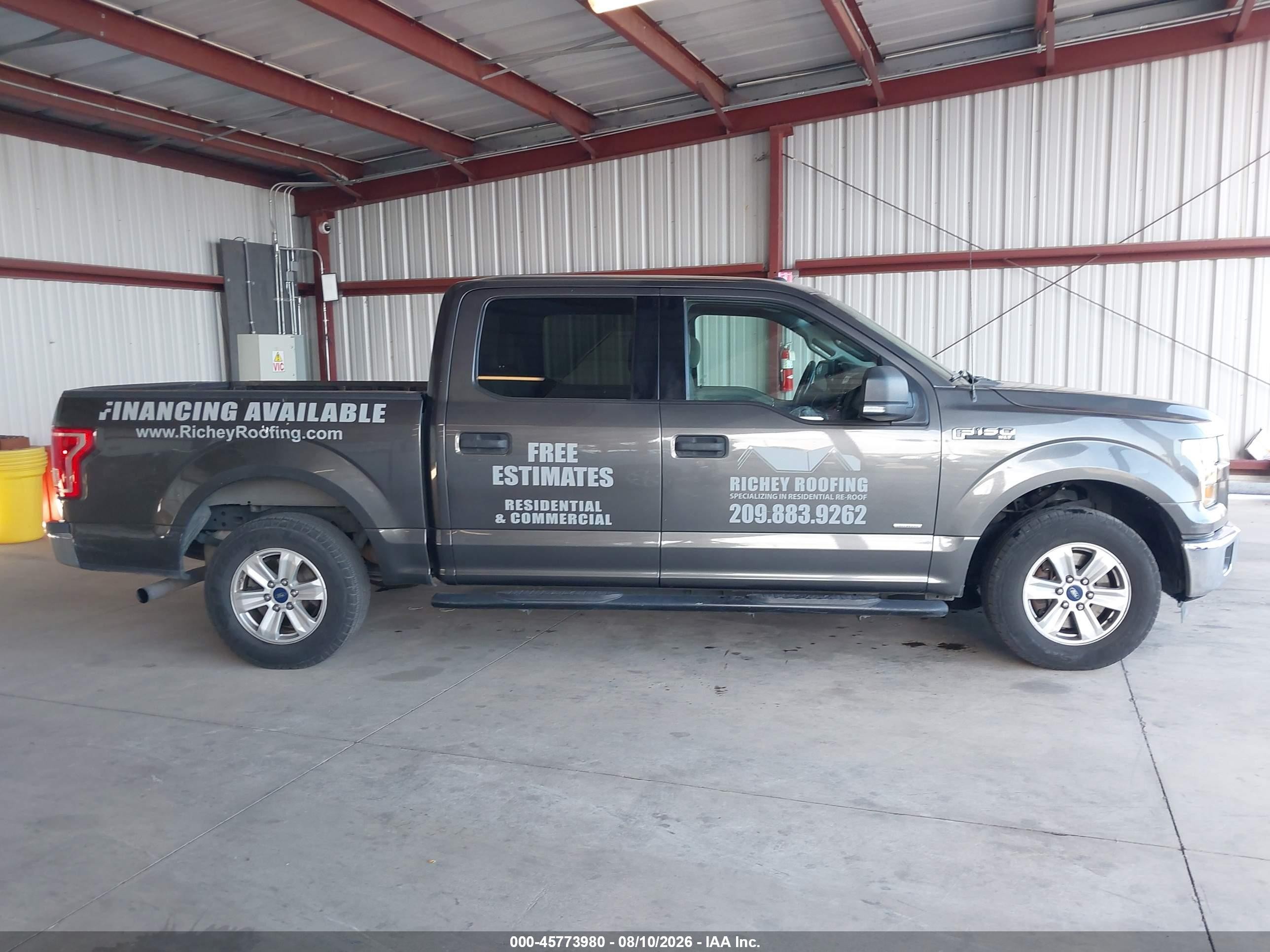 2015 Ford F-150 Xlt Gray vin: 1FTEW1CP7FKD69051