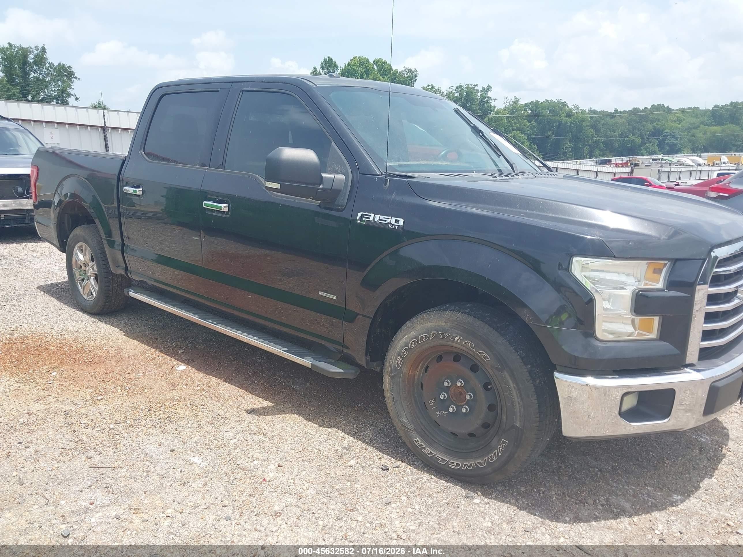 2015 Ford F-150 Xlt Black vin: 1FTEW1CP7FKE67982