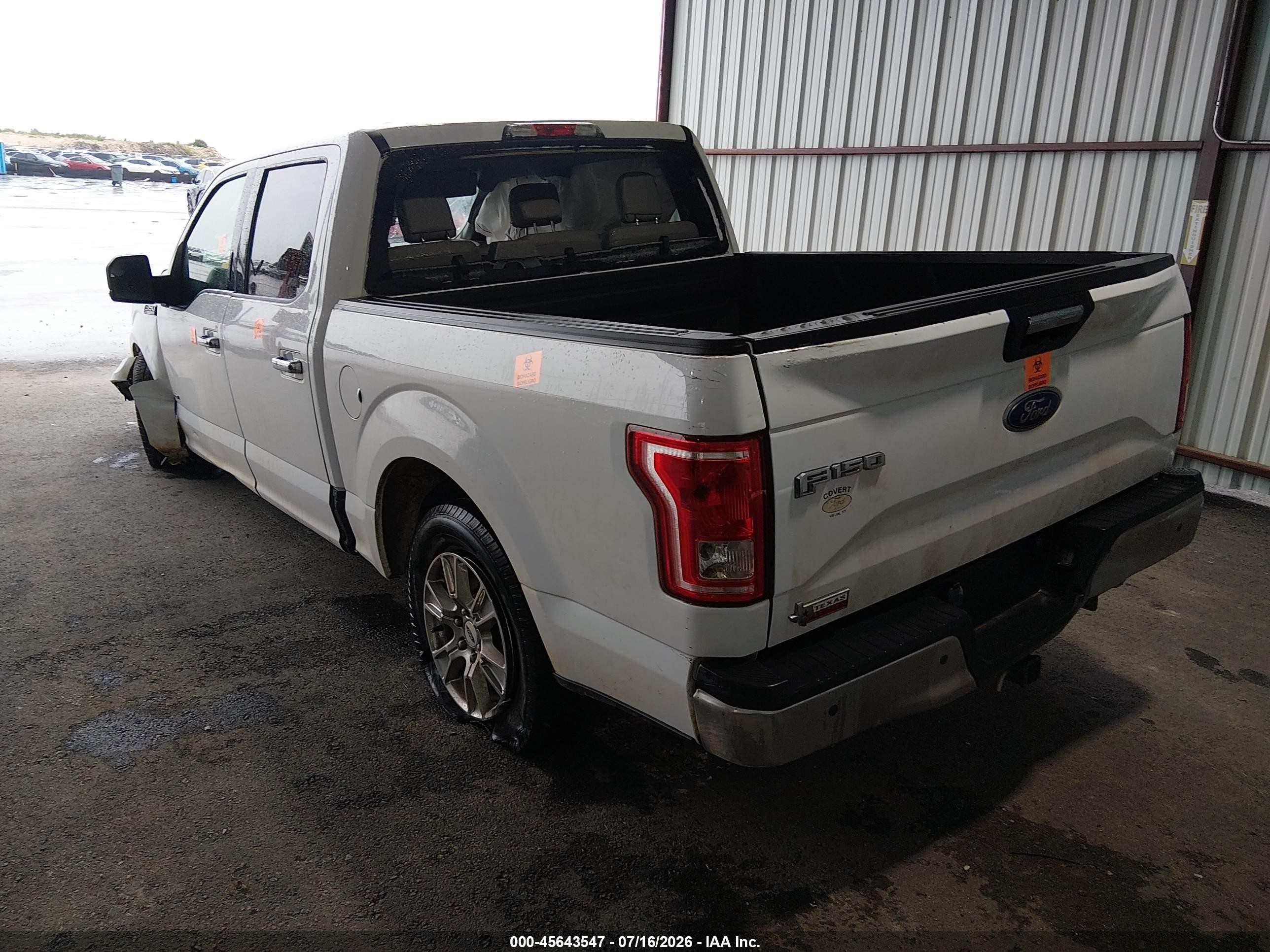 2015 Ford F-150 Xlt White vin: 1FTEW1CP8FKF02707