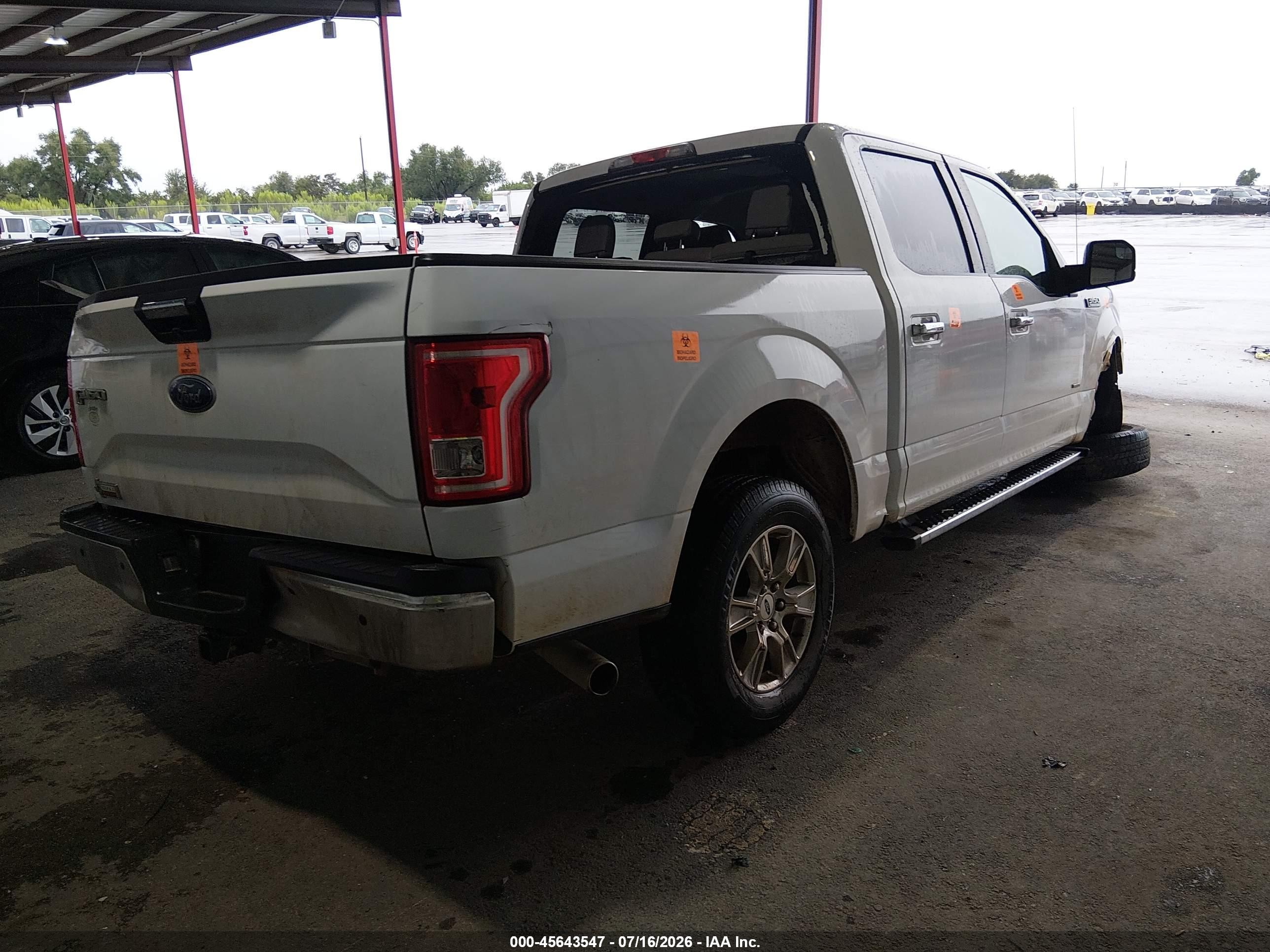 2015 Ford F-150 Xlt White vin: 1FTEW1CP8FKF02707