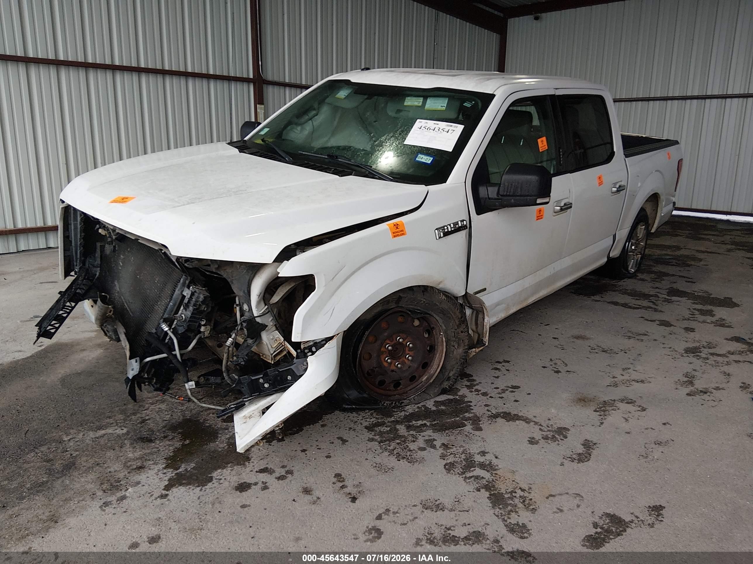 2015 Ford F-150 Xlt White vin: 1FTEW1CP8FKF02707