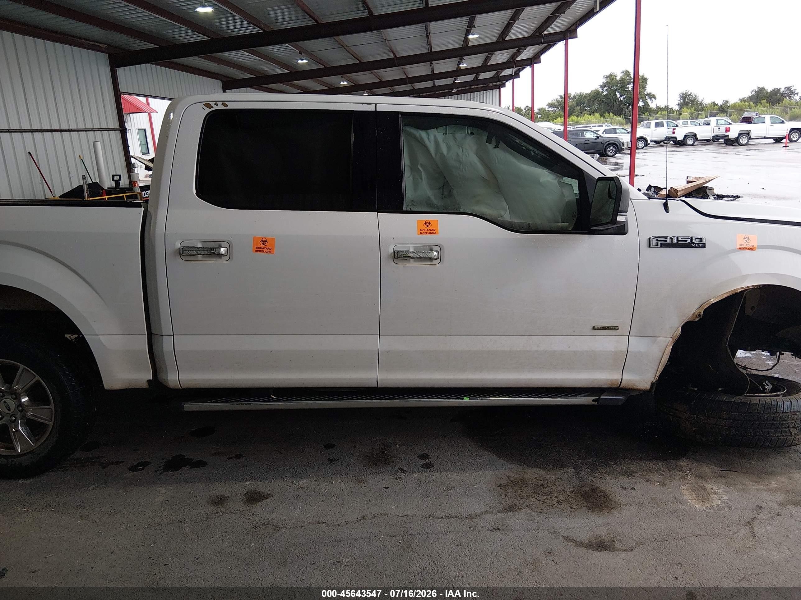 2015 Ford F-150 Xlt White vin: 1FTEW1CP8FKF02707