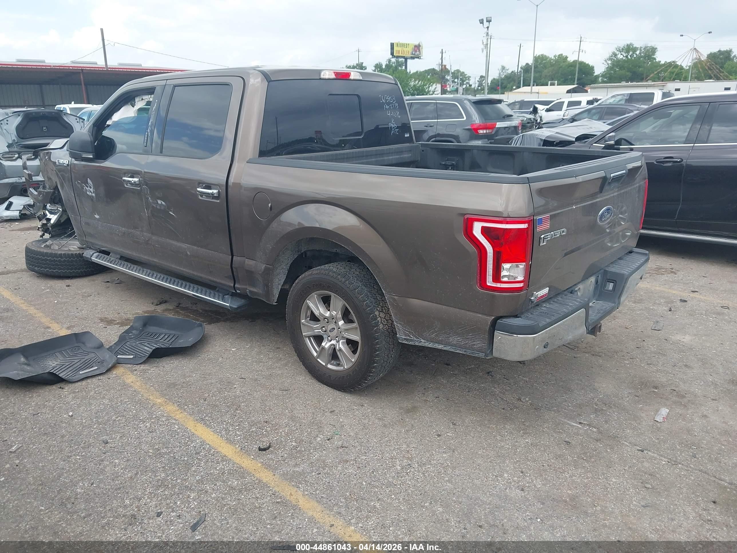 2017 Ford F-150 Xlt Brown vin: 1FTEW1CP8HKC81788