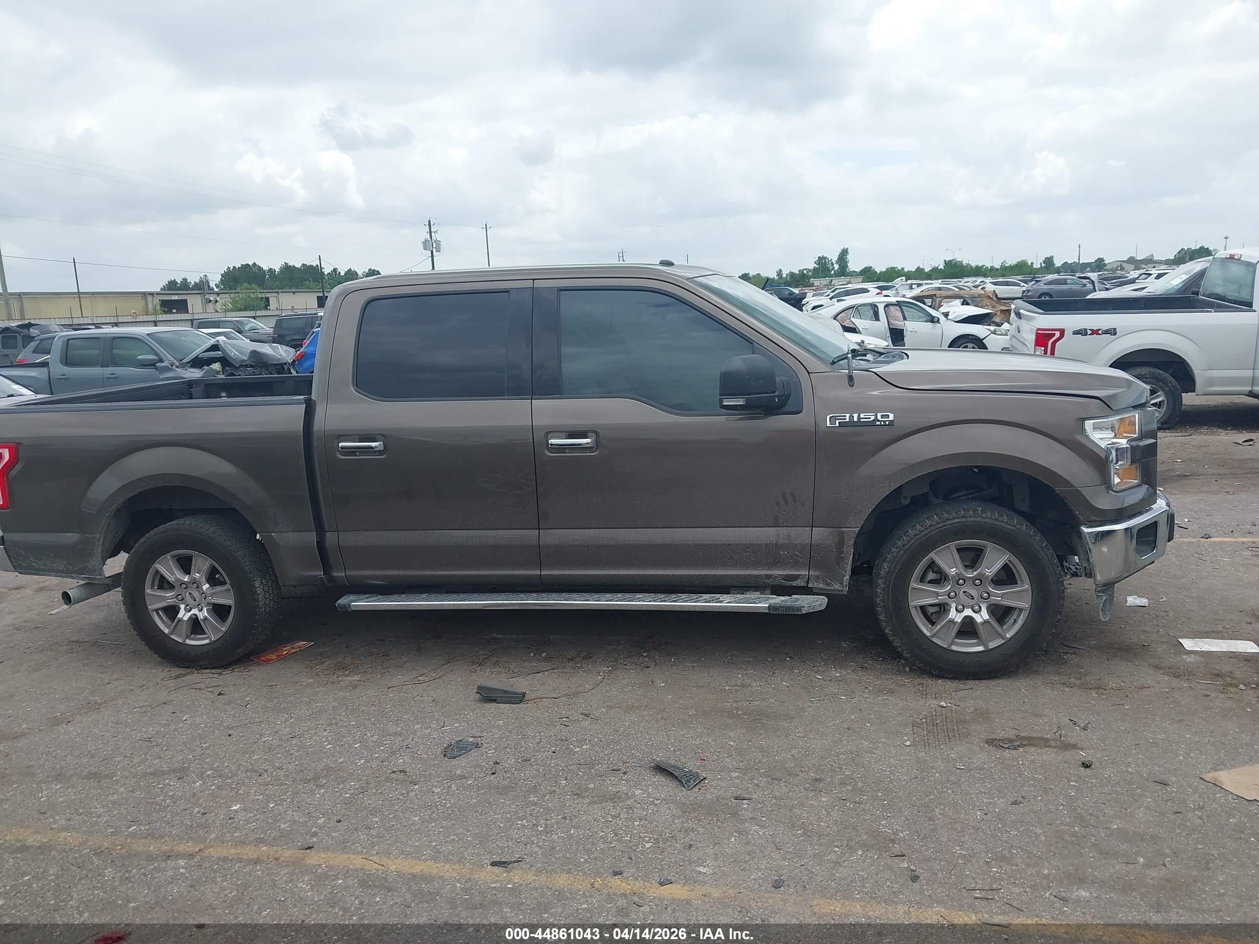2017 Ford F-150 Xlt Brown vin: 1FTEW1CP8HKC81788