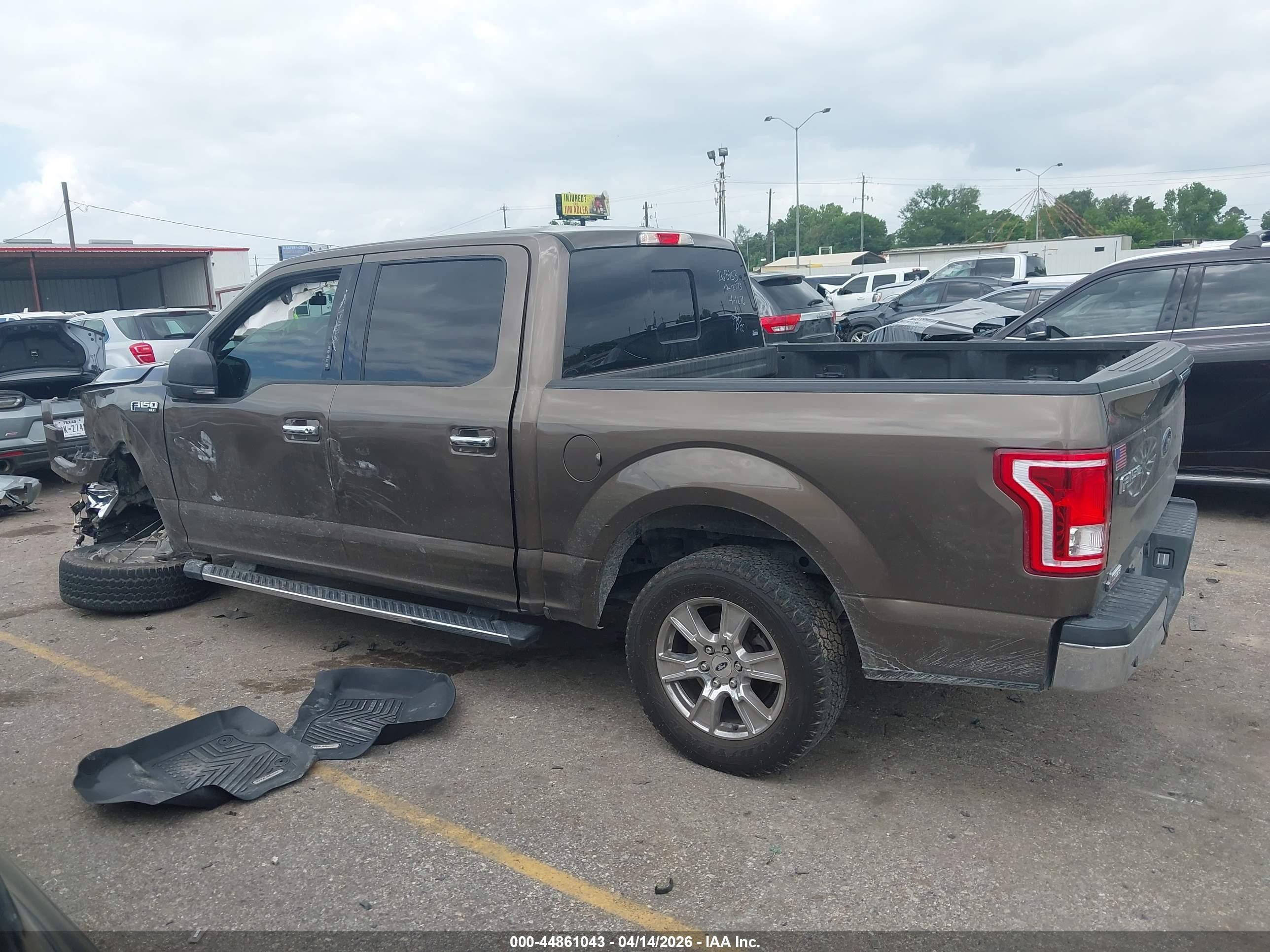 2017 Ford F-150 Xlt Brown vin: 1FTEW1CP8HKC81788