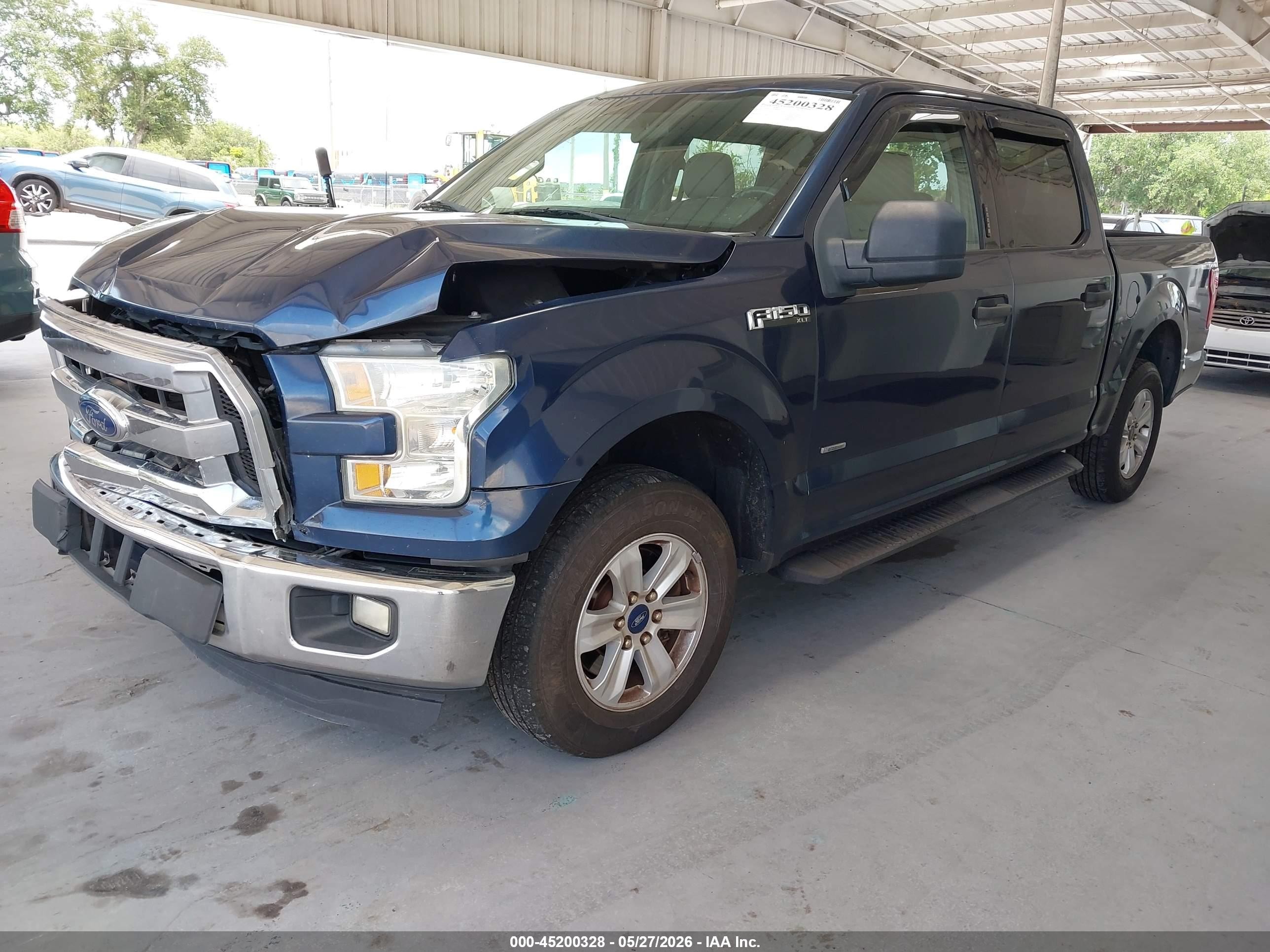 2015 Ford F-150 Xlt Blue vin: 1FTEW1CP9FFB88168