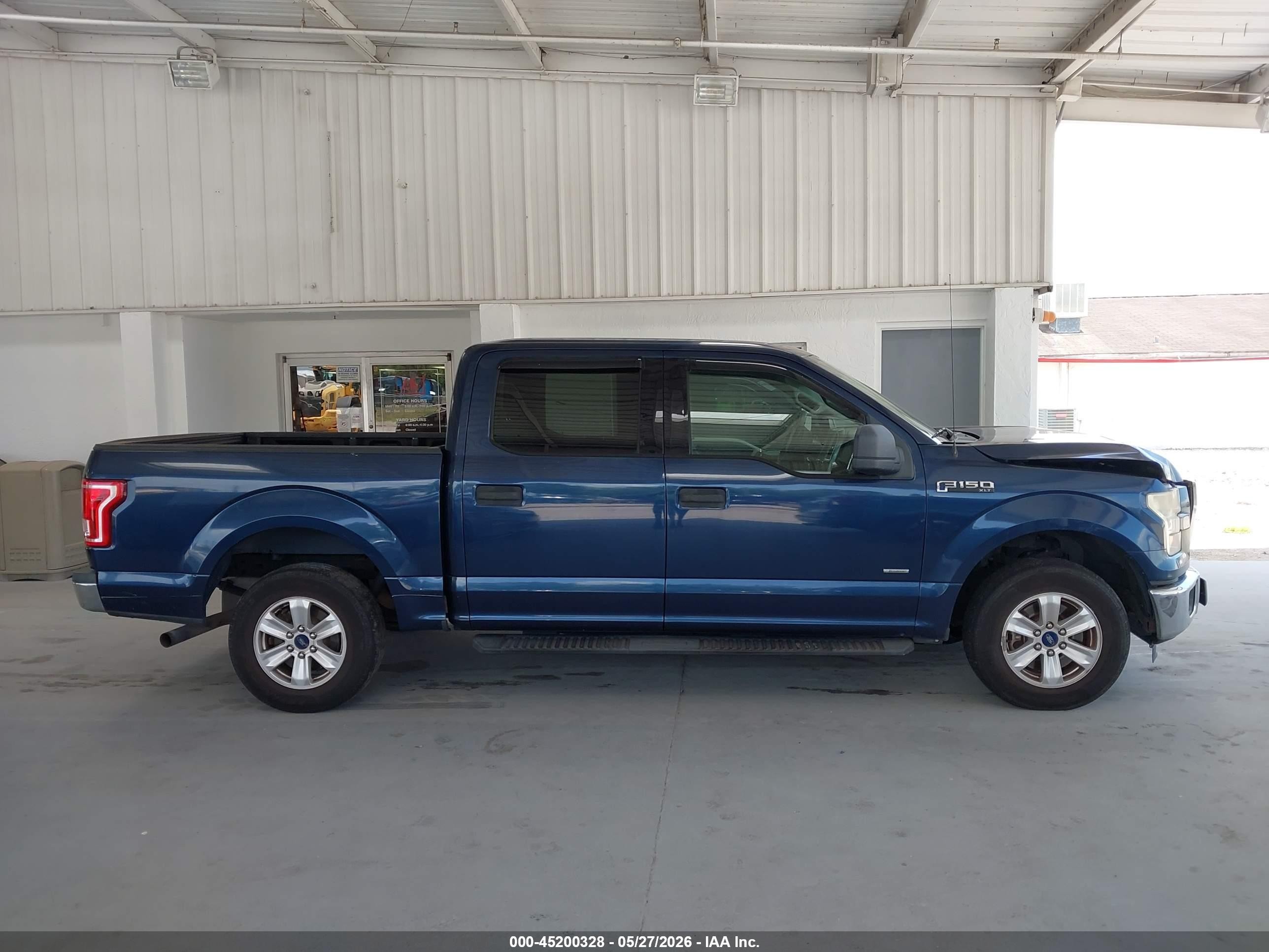2015 Ford F-150 Xlt Blue vin: 1FTEW1CP9FFB88168