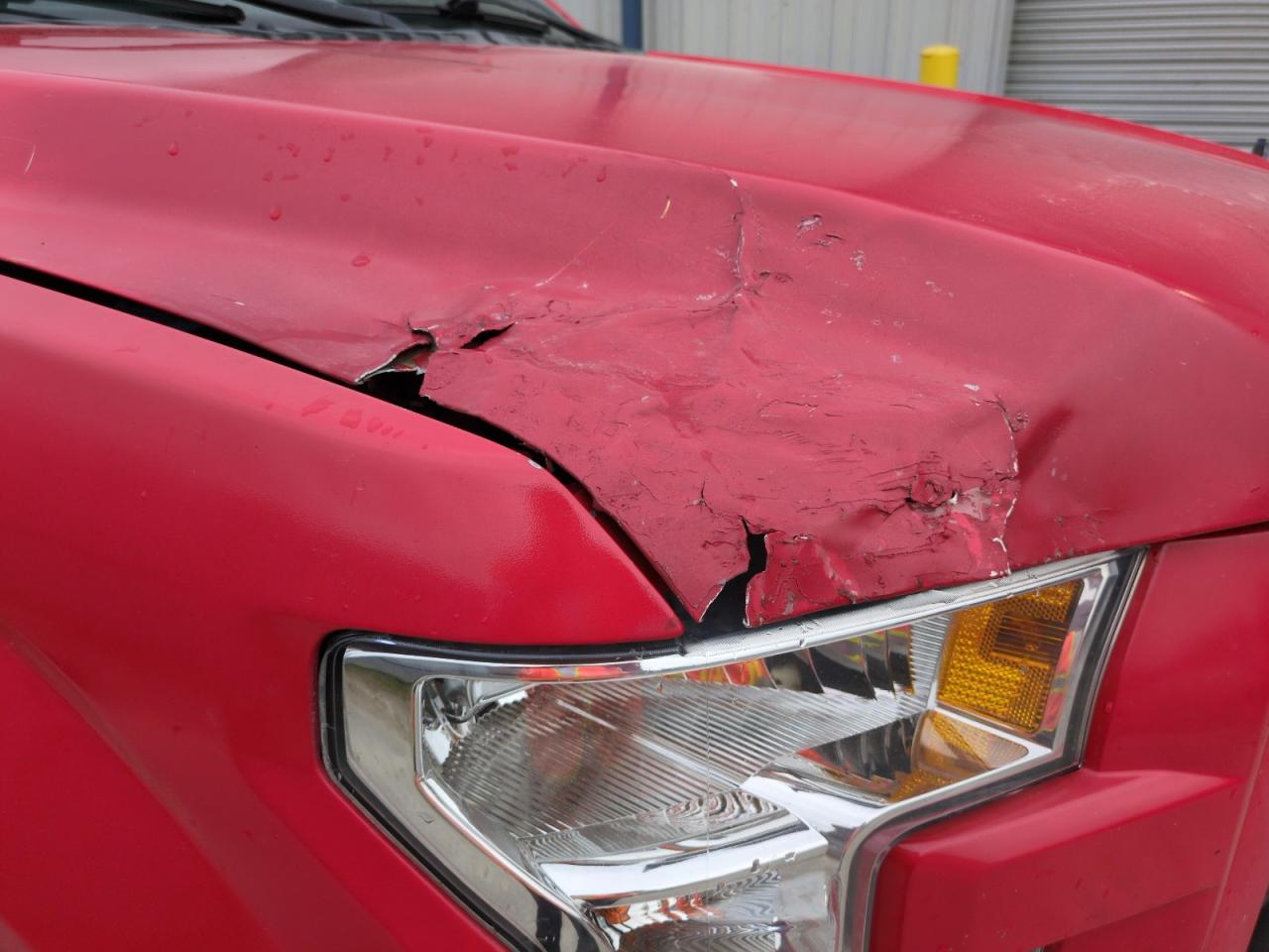 2015 Ford F150 Supercrew Red vin: 1FTEW1CP9FFC68781 Damage: Right Head Lamp, Broken, Replacement Required