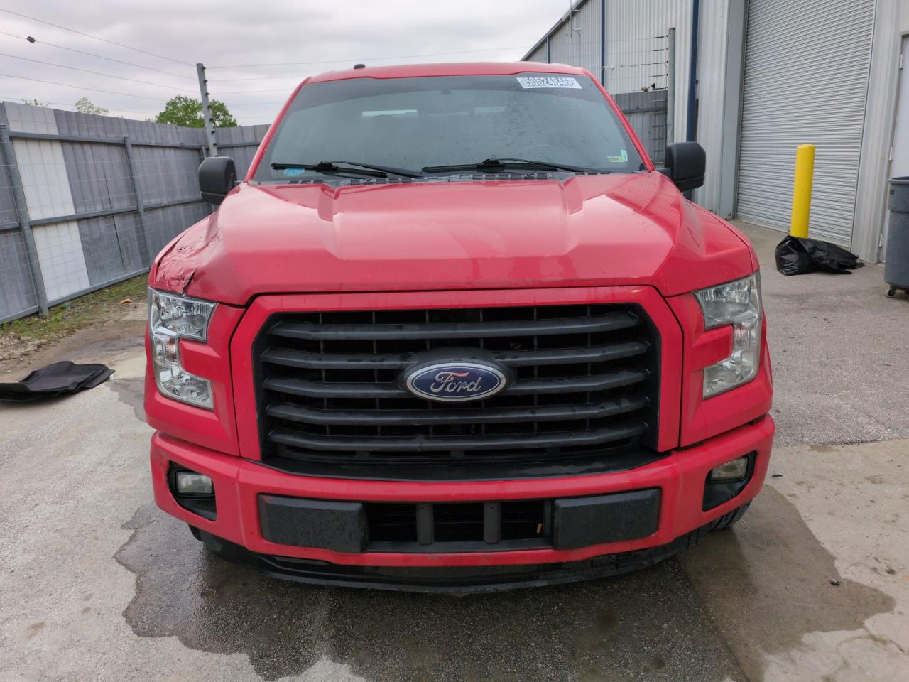 2015 Ford F150 Supercrew Red vin: 1FTEW1CP9FFC68781 Damage: Front Metal Bumper Painted, Dent(S) W/ Paint Dmg, 2 To 3 Inches
