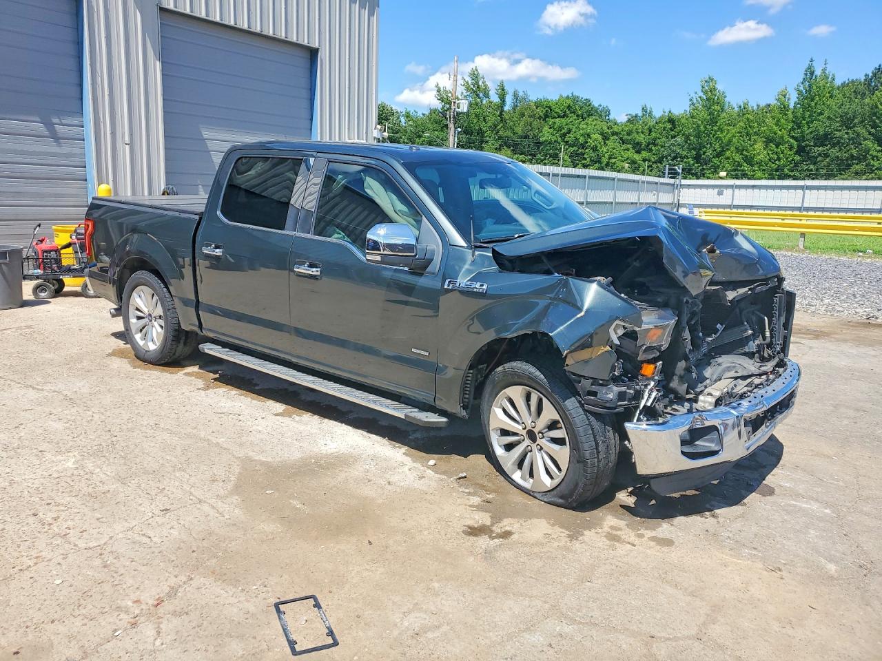 2015 Ford F150 Supercrew Gray vin: 1FTEW1CP9FKE98814