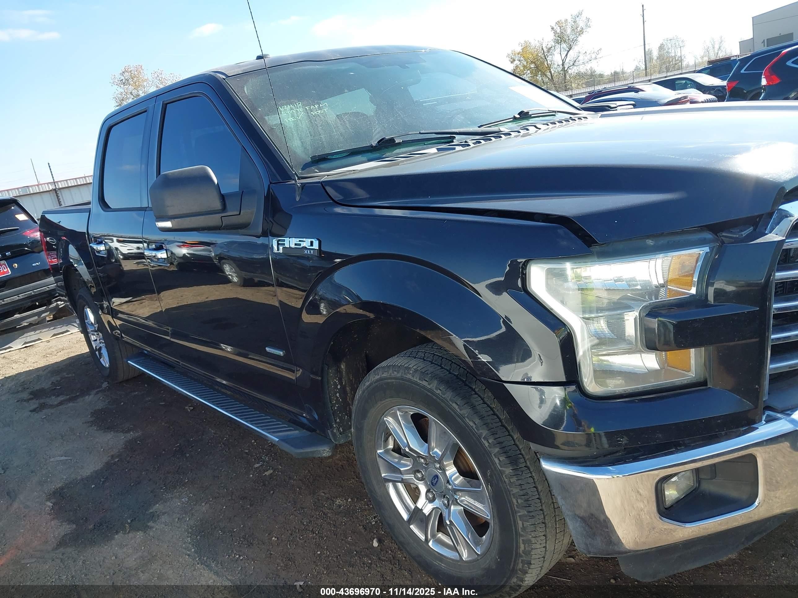 2015 Ford F-150 Xlt Черный vin: 1FTEW1CP9FKF16132
