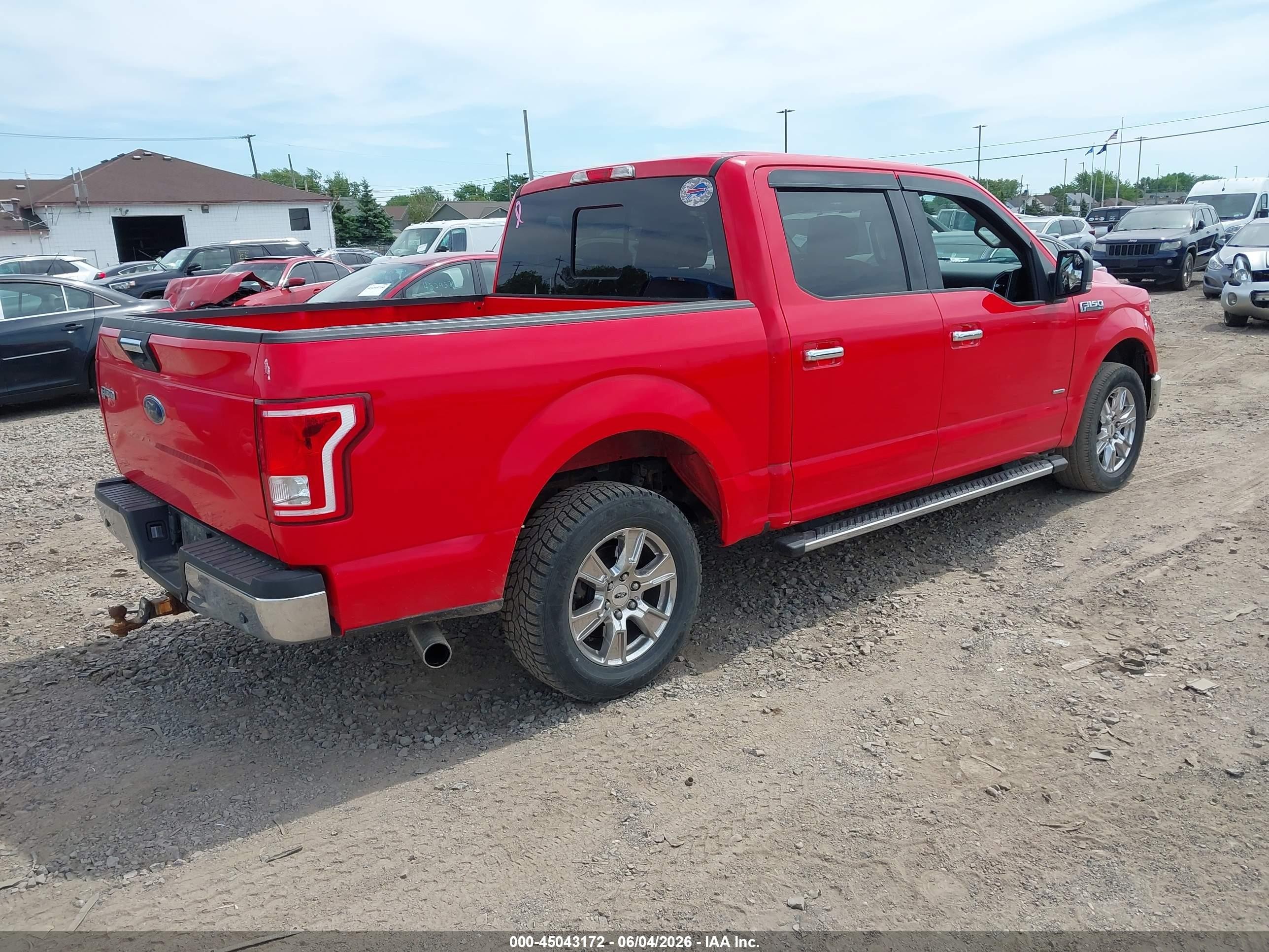 2015 Ford F-150 Xlt Red vin: 1FTEW1CP9FKF17524