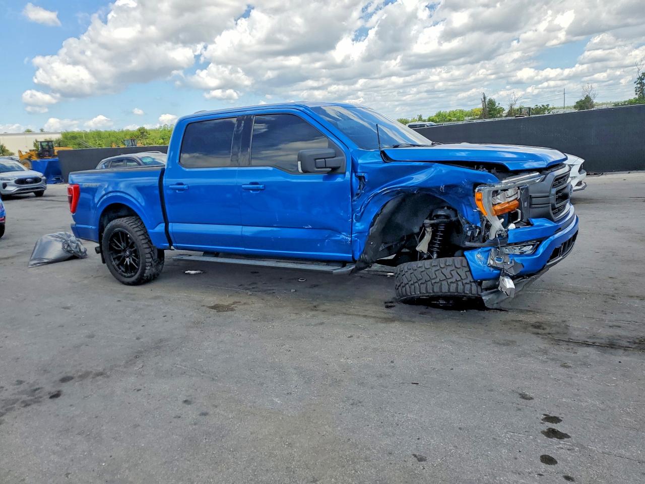 2021 Ford F150 Supercrew Blue vin: 1FTEW1CP9MFA56959