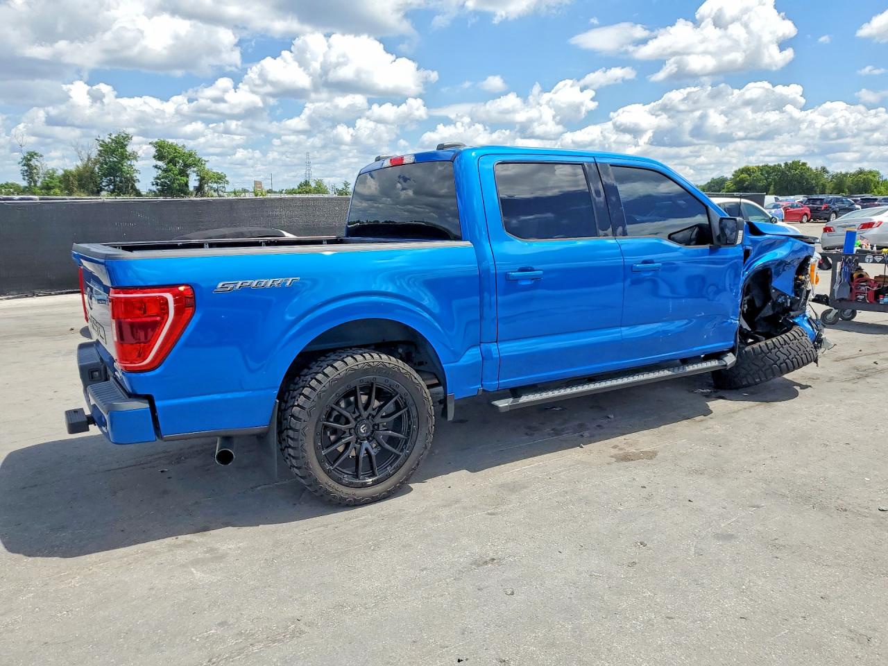 2021 Ford F150 Supercrew Blue vin: 1FTEW1CP9MFA56959