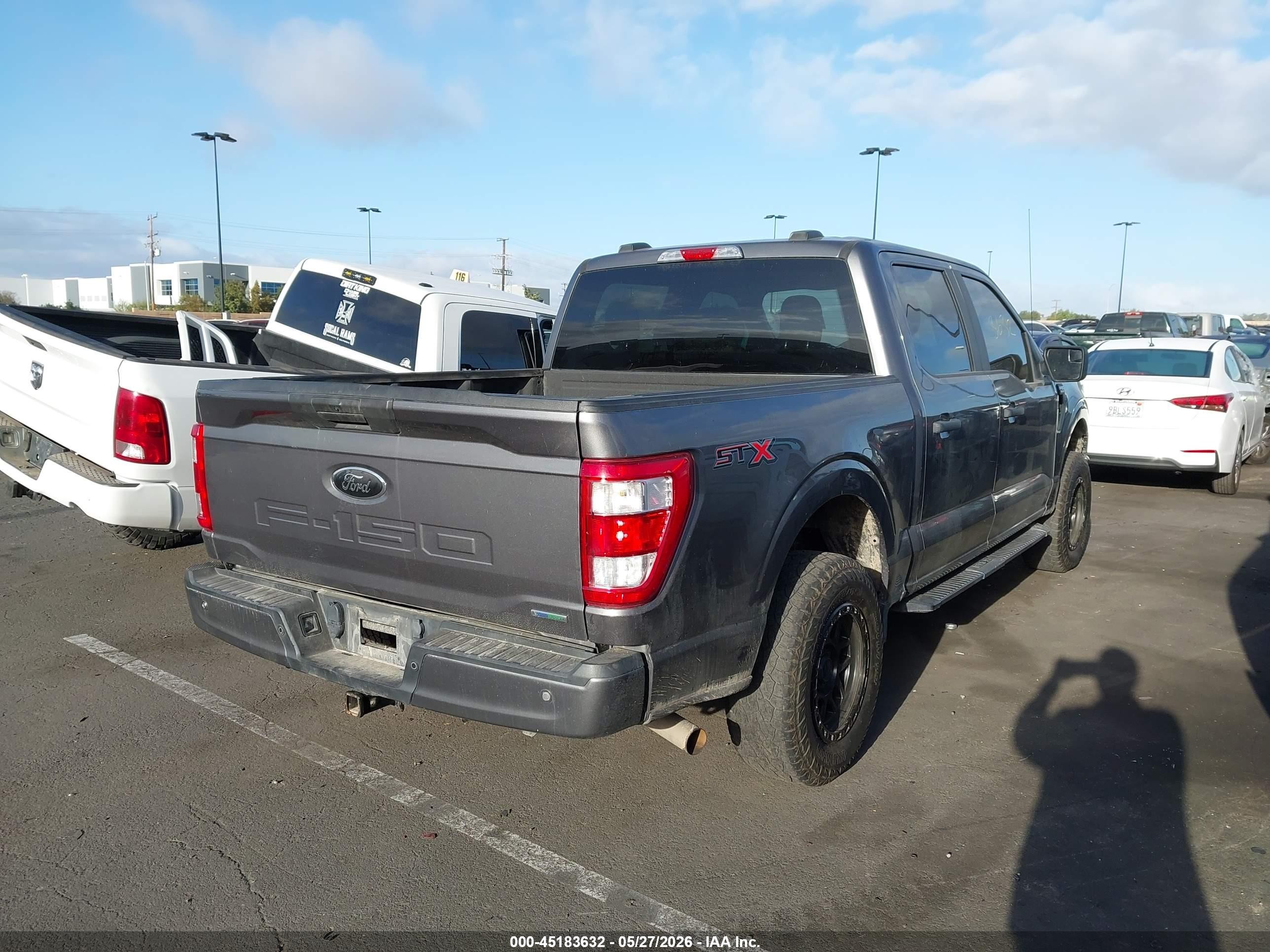 2021 Ford F-150 Xl Gray vin: 1FTEW1CP9MFB10163