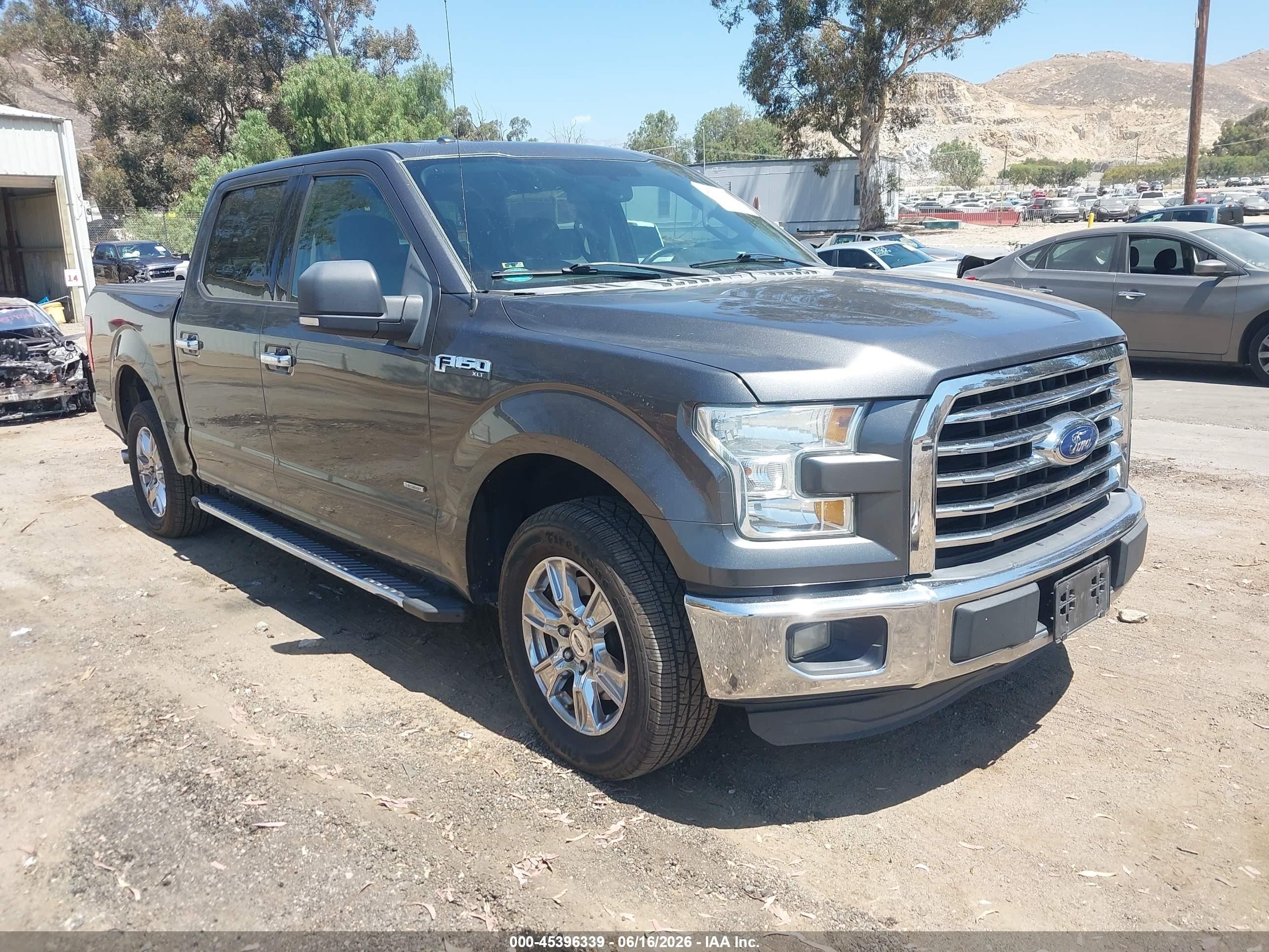 2015 Ford F-150 Xlt Gray vin: 1FTEW1CPXFFA57203
