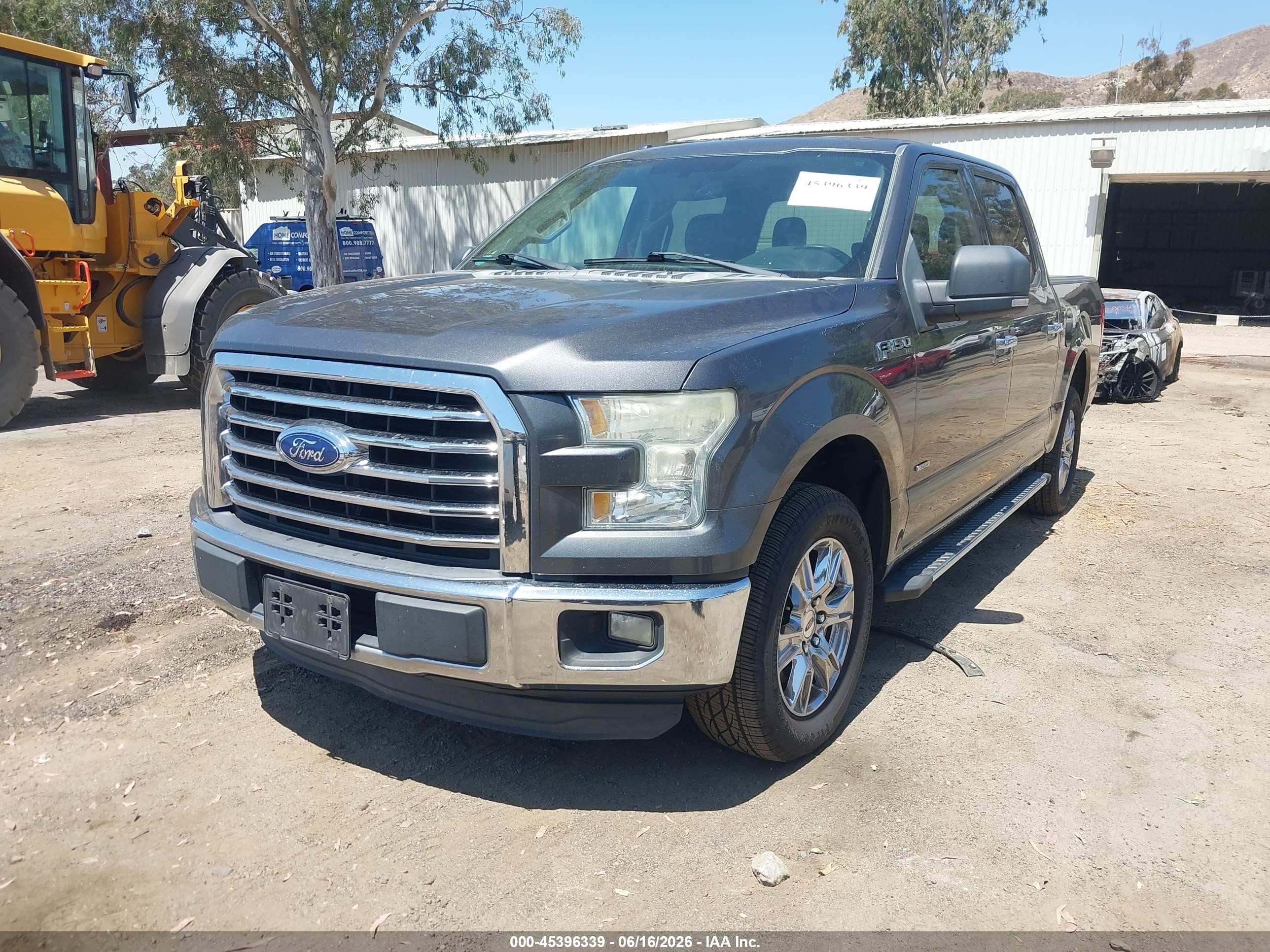 2015 Ford F-150 Xlt Gray vin: 1FTEW1CPXFFA57203