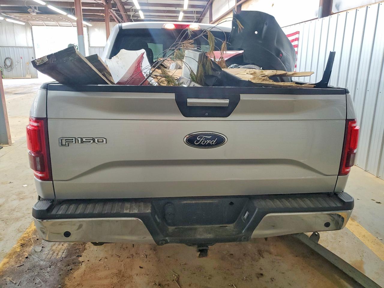 2015 Ford F150 Supercrew Silver vin: 1FTEW1CPXFFA76186